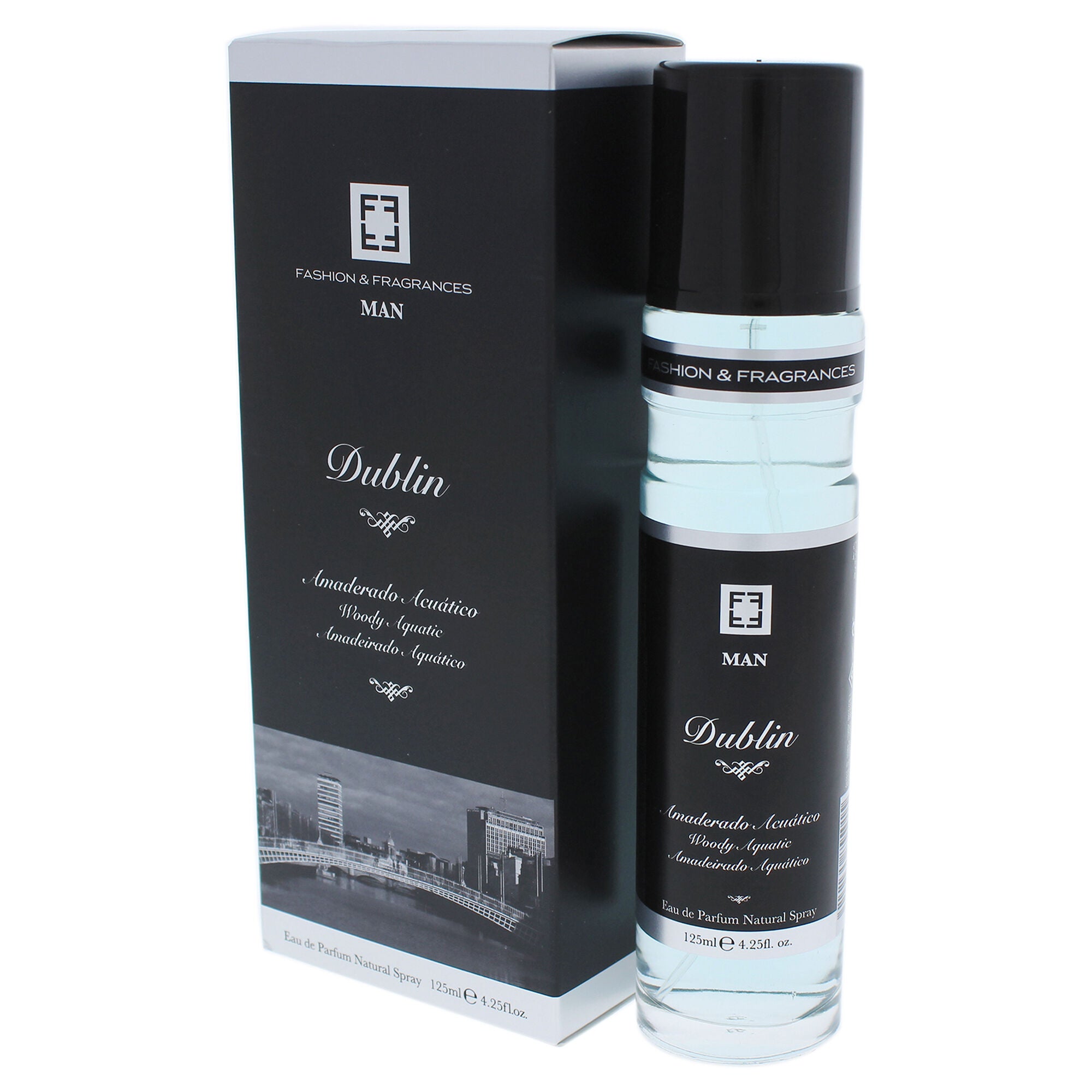 Dublin Woody Aquatic by Fashion and Fragrances for Men - 4.25 oz EDP Spray, See Description, alternate image number 2