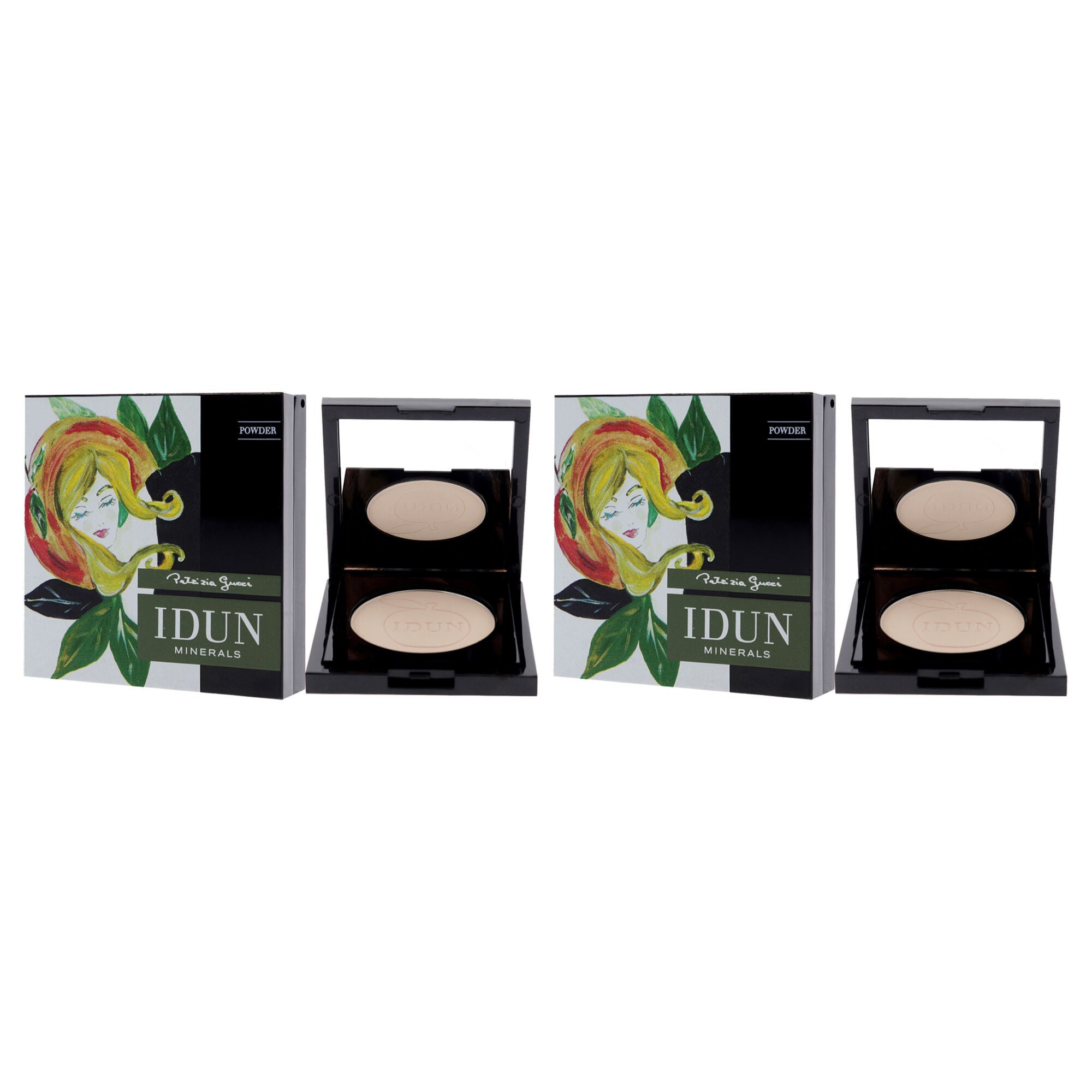 Mattifying Mineral Powder - 521 Tuva by Idun Minerals for Women - 0.12 oz Powder - Pack of 2, See Description, alternate image number 3