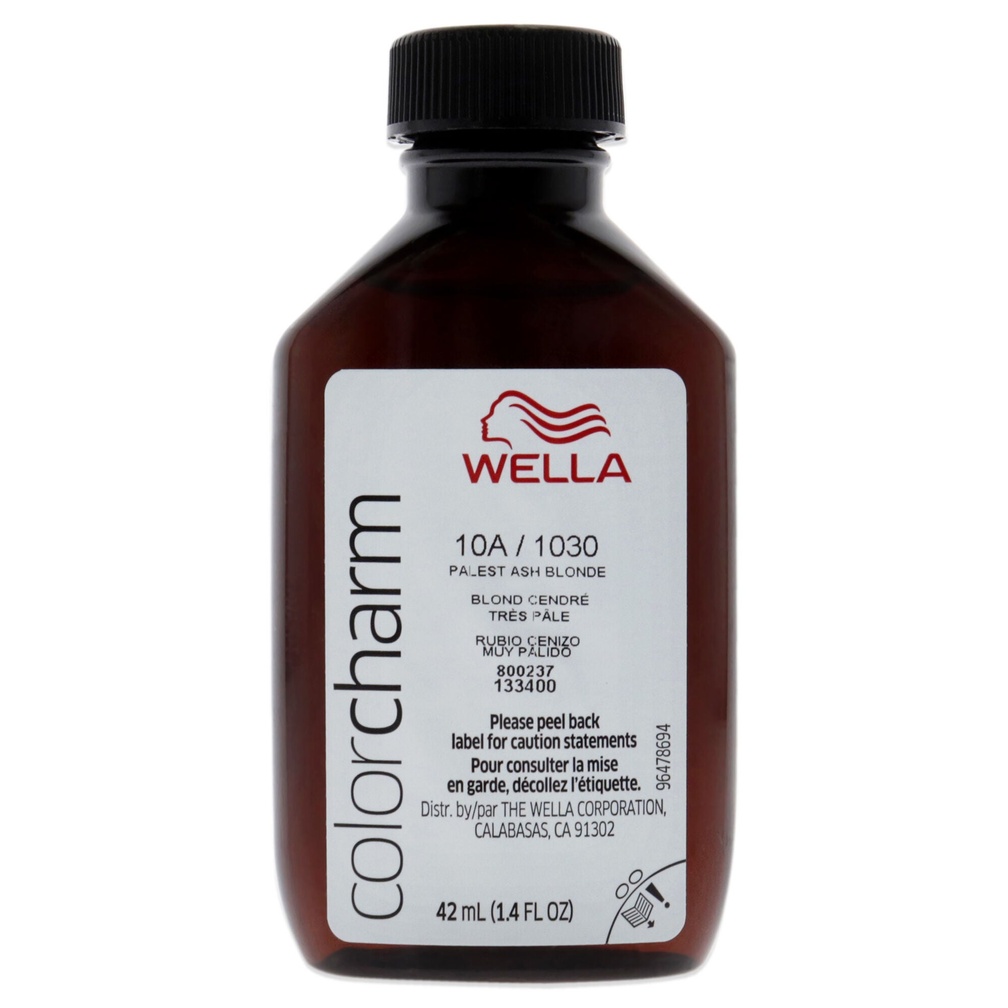 Color Charm Permanent Liquid Hair Color - 1030 10A Palest Ash Blonde by Wella for Unisex - 1.42 oz Hair Color, See Description, alternate image number 4