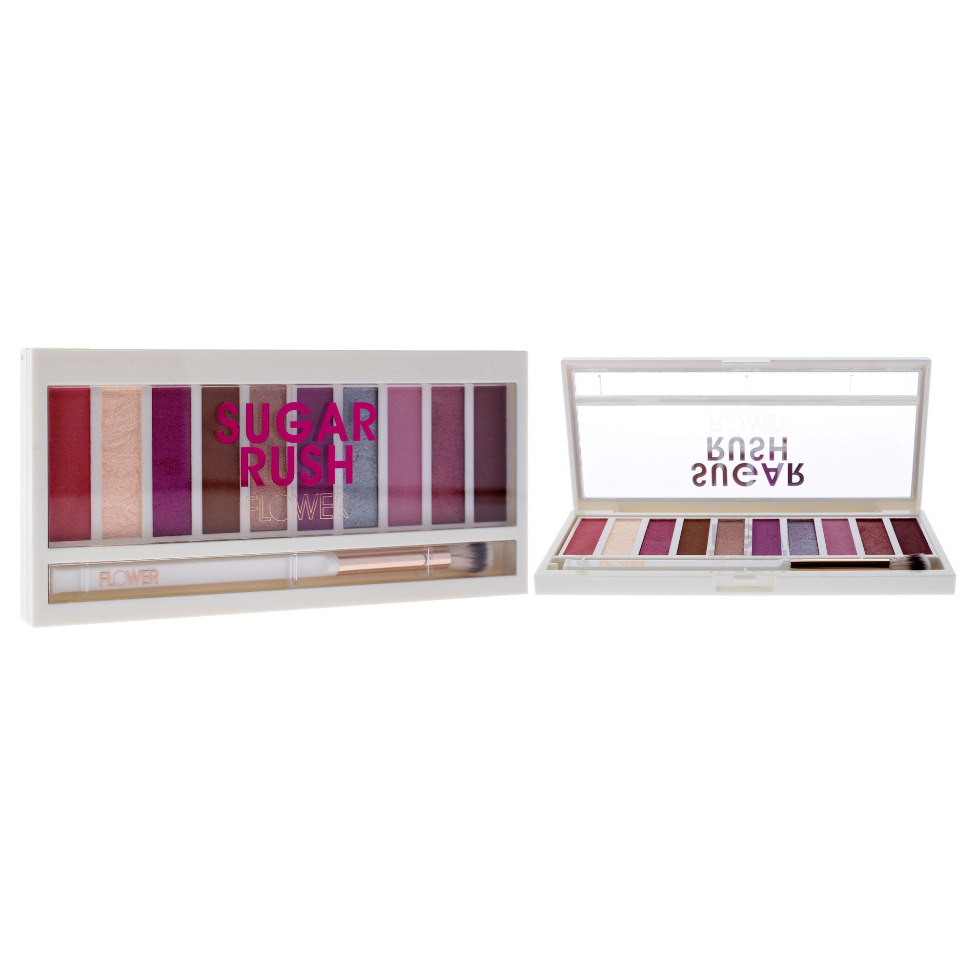 Shimmer and Shade Eyeshadow Palette - ES2 Sugar Rush by Flower Beauty for Women - 0.3 oz Eye Shadow, See Description, alternate image number 2