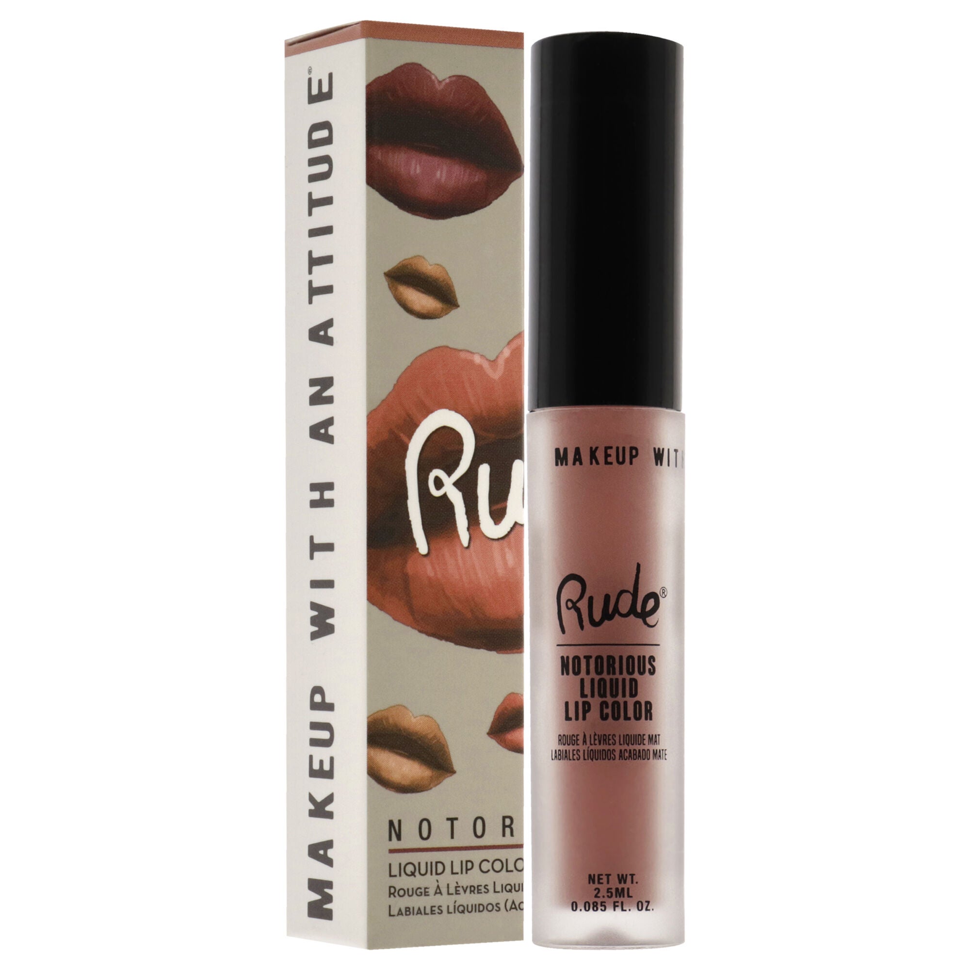Notorious Rich Long Liquid Lip Color - Below the Belt by Rude Cosmetics for Women - 0.1 oz Lip Color, , alternate image number 6