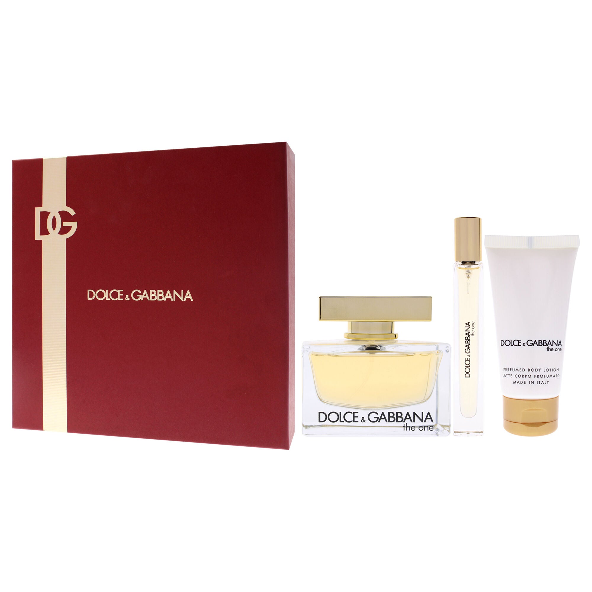 The One by Dolce and Gabbana for Women - 3 Pc Gift Set 2.5oz EDP Spray, 0.33oz EDP Spray (Mini), 1.7oz Body Lotion, Clear, alternate image number 3