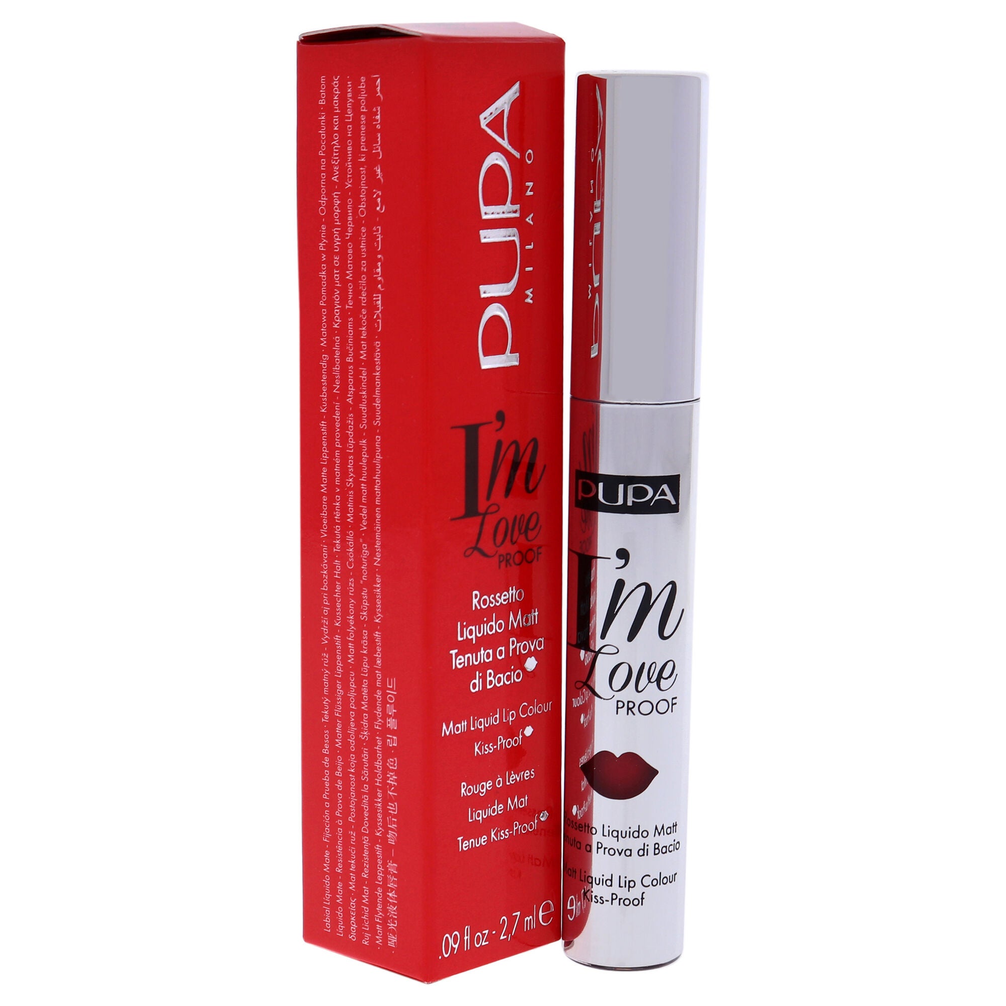 I Am Love Proof Matt Liquid Lip Color - 009 Red Pop by Pupa Milano for Women - 0.09 oz Lipstick, , alternate image number 6