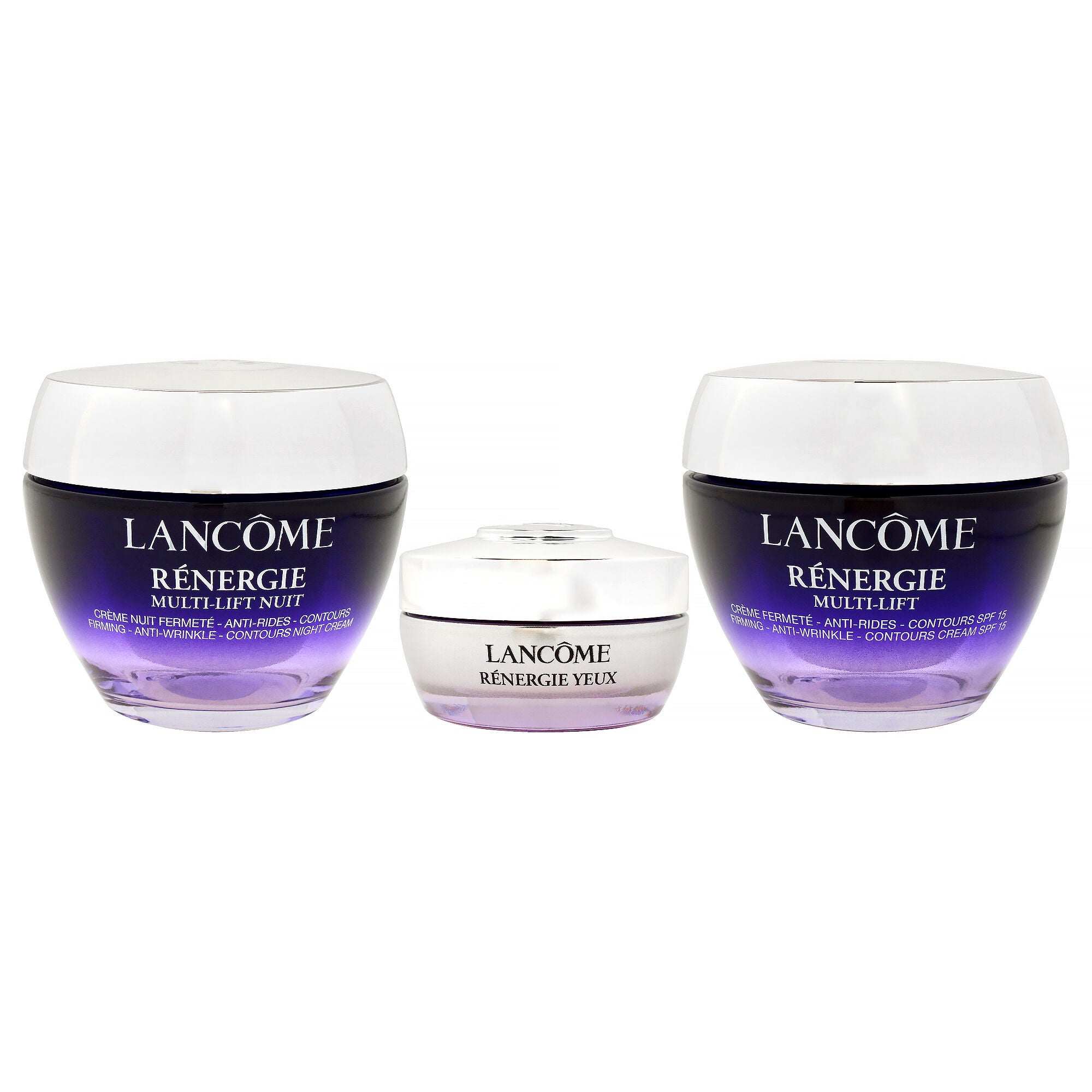 Renergie Set by Lancome for Women- 3 Pc 1.7oz Firming Anti-Wrinkle Cream SPF15, 1.7oz Firming Anti-Wrinkle Night Cream, 0.5oz Lifting Filler Eye Cream, See Description, alternate image number 1