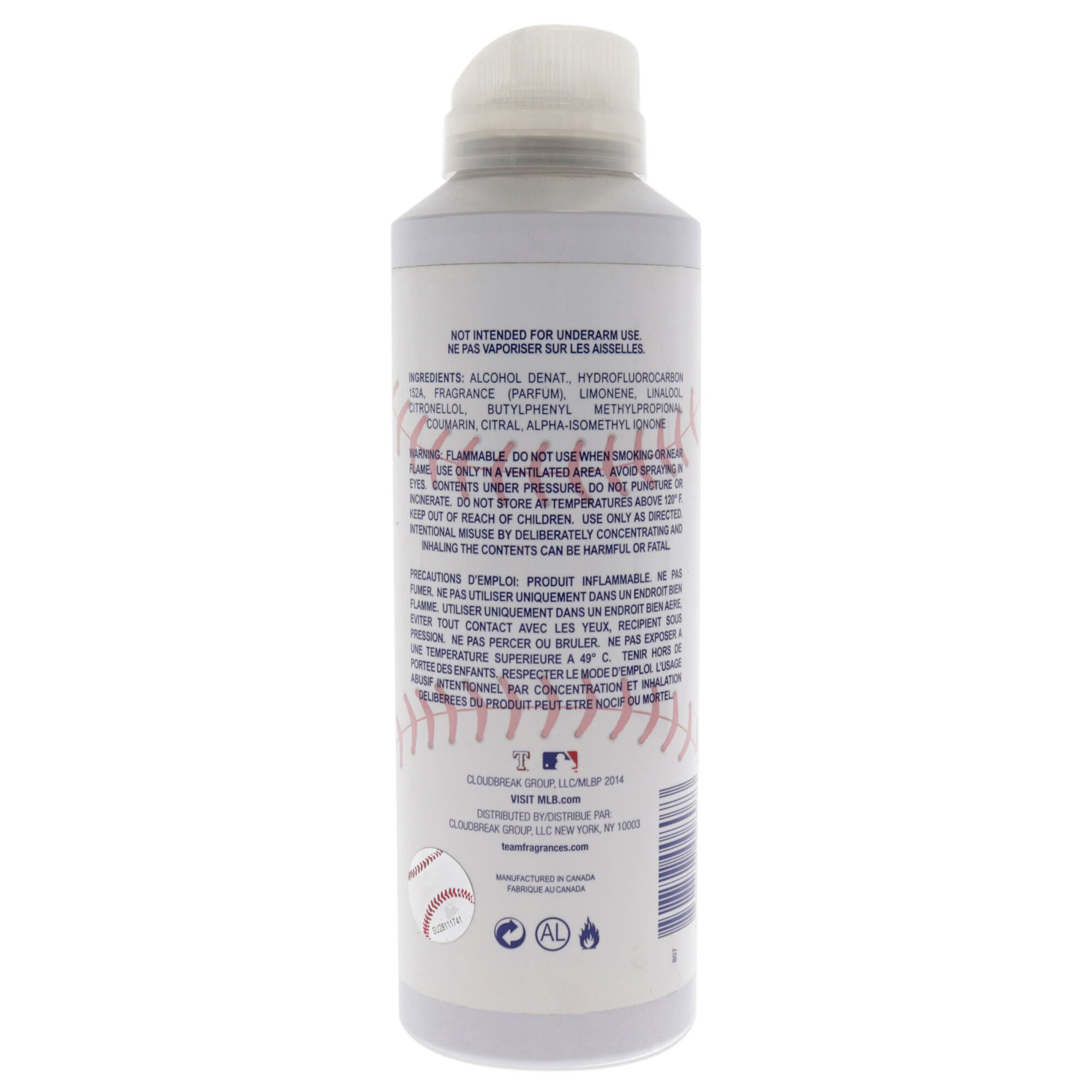 Texas by Texas Rangers for Men - 6 oz Body Spray, See Description, alternate image number 1