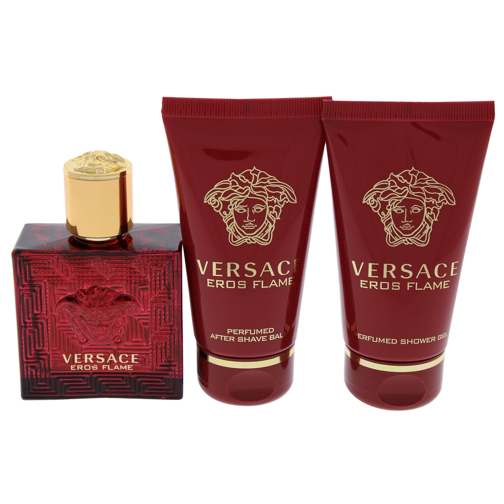 Eros Flame by Versace for Men - 3 Pc Gift Set 1.7oz EDP Spray, 1.7oz Shower Gel, 1.7oz After Shave Balm, See Description, alternate image number 4