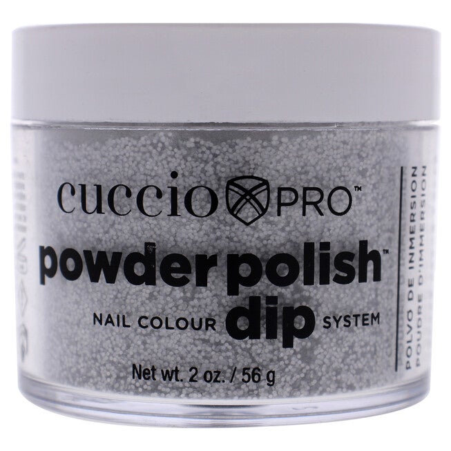 Pro Powder Polish Nail Colour Dip System - Deep Silver Glitter by Cuccio Colour for Women - 1.6 oz Nail Powder, See Description, hi-res image number 0