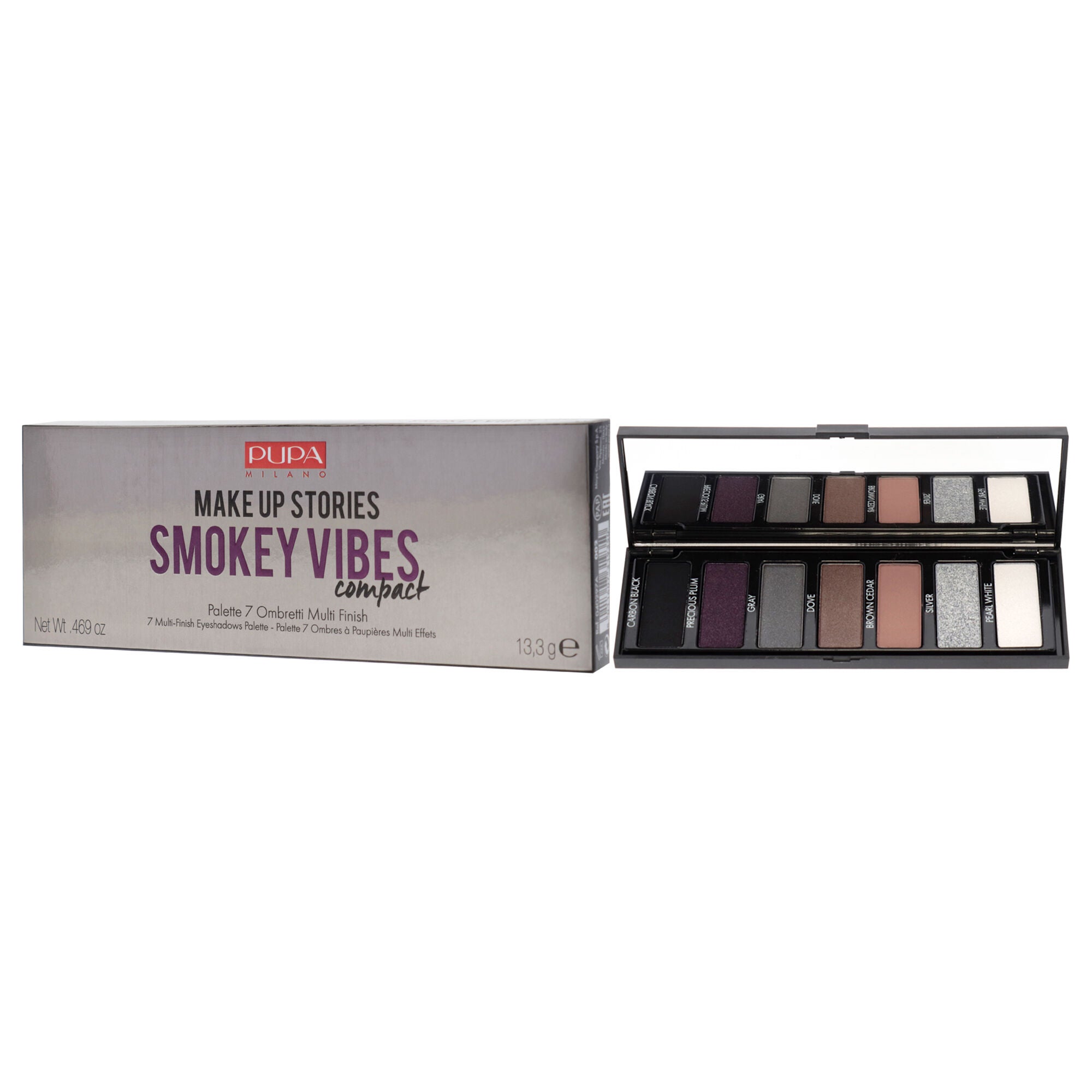 Make Up Stories Compact Palette - 002 Smokey Vibes by Pupa Milano for Women - 0.469 oz Eye Shadow, See Description, alternate image number 3