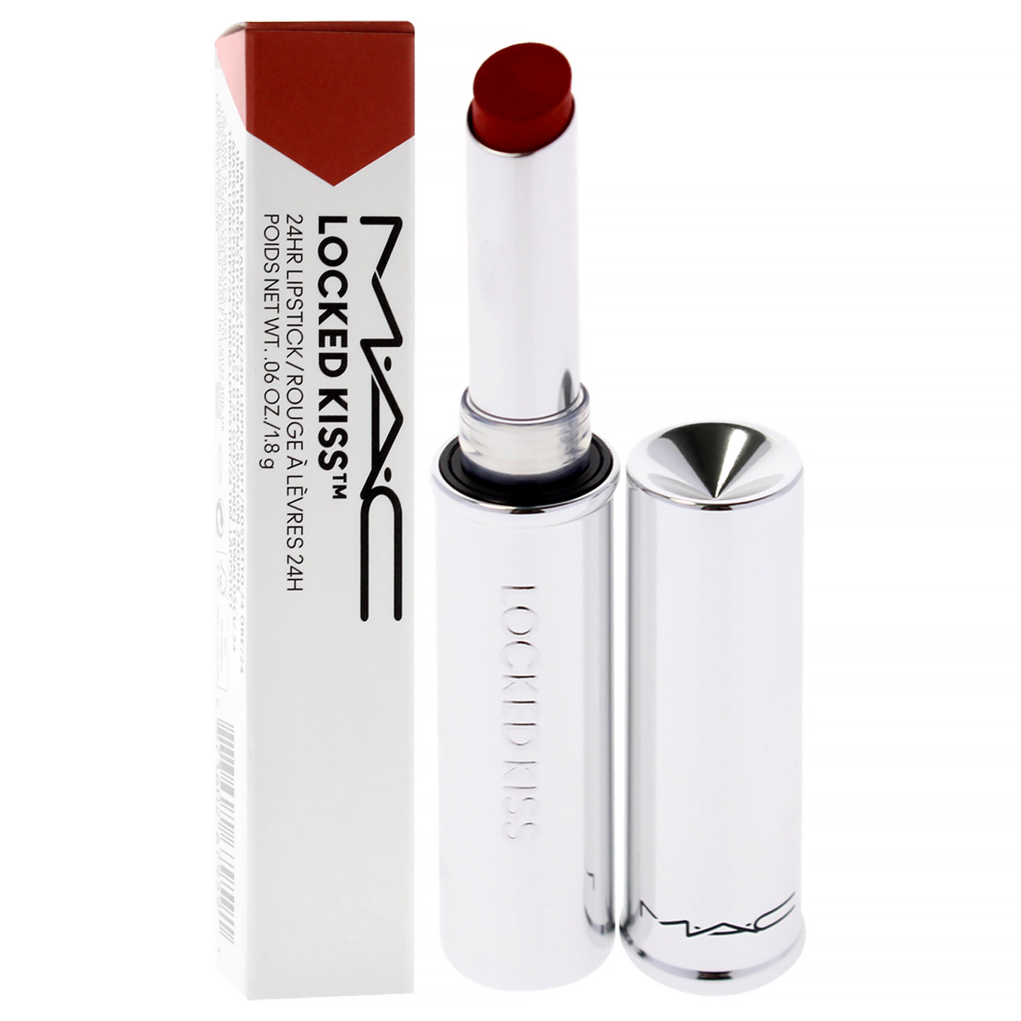 Locked Kiss 24HR Lipstick - 99 Extra Chili by MAC for Women - 0.06 oz Lipstick, Red, alternate image number 1