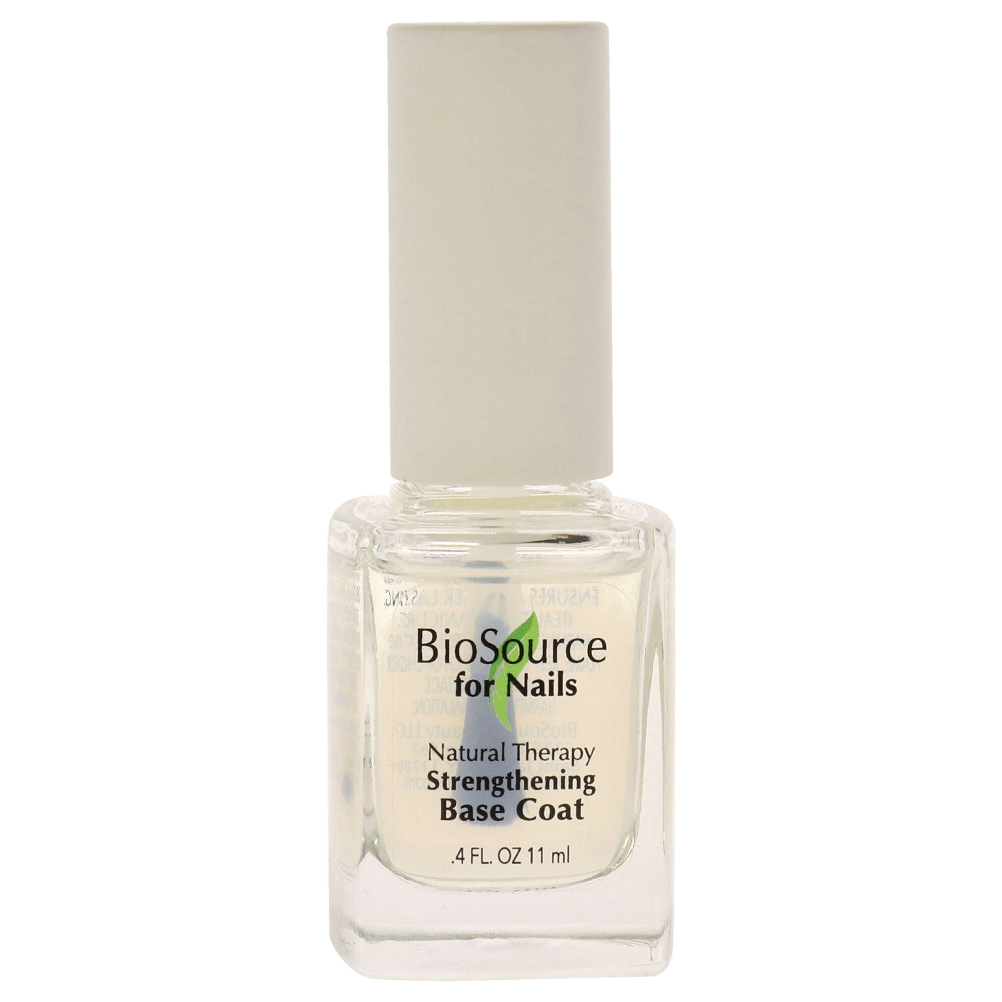 Natural Therapy Strengthening Base Coat by BioSource for Women - 0.4 oz Nail Treatment, See Description, alternate image number 1