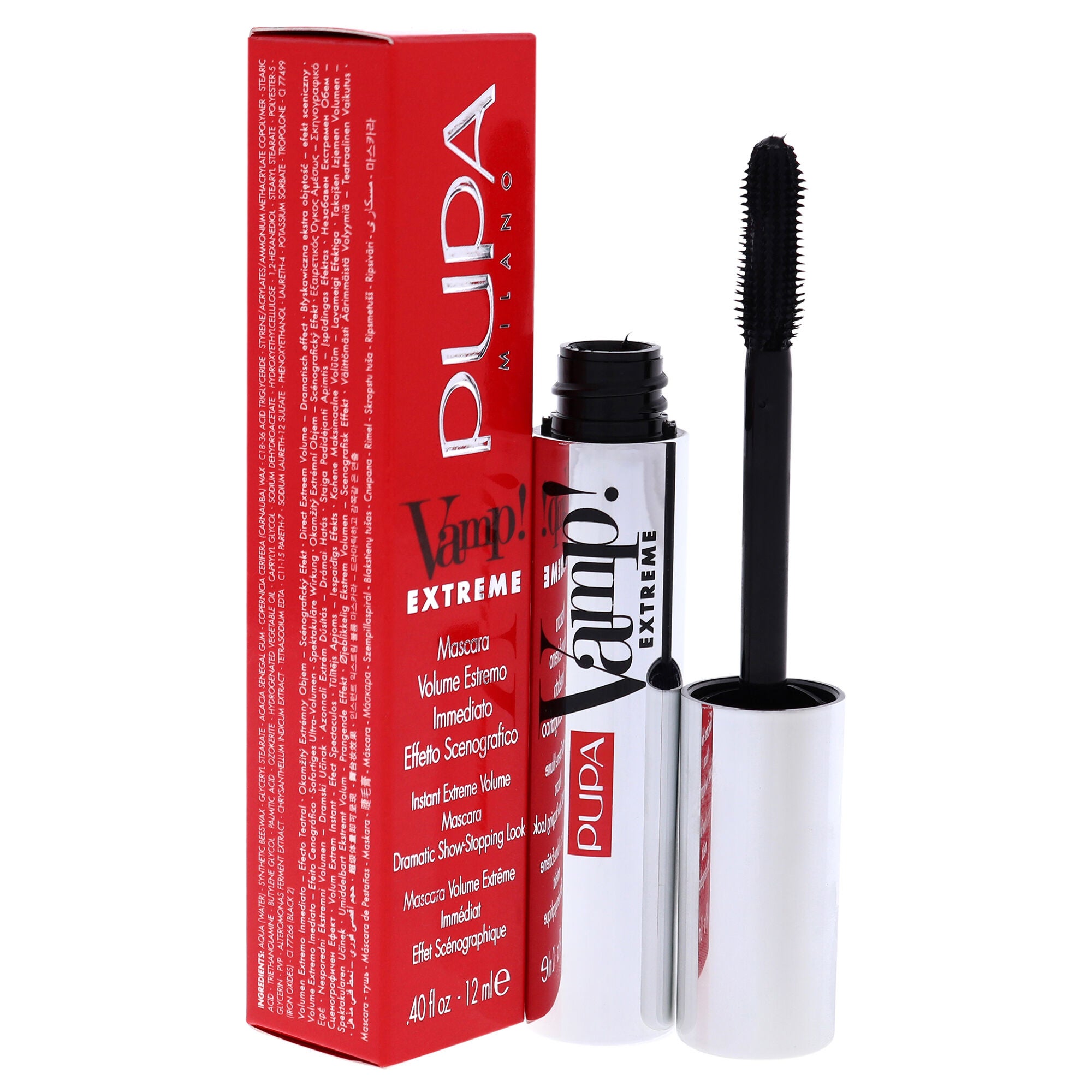 Vamp! Extreme Mascara - 010 Extra Black by Pupa Milano for Women - 0.4 oz Mascara, See Description, alternate image number 1