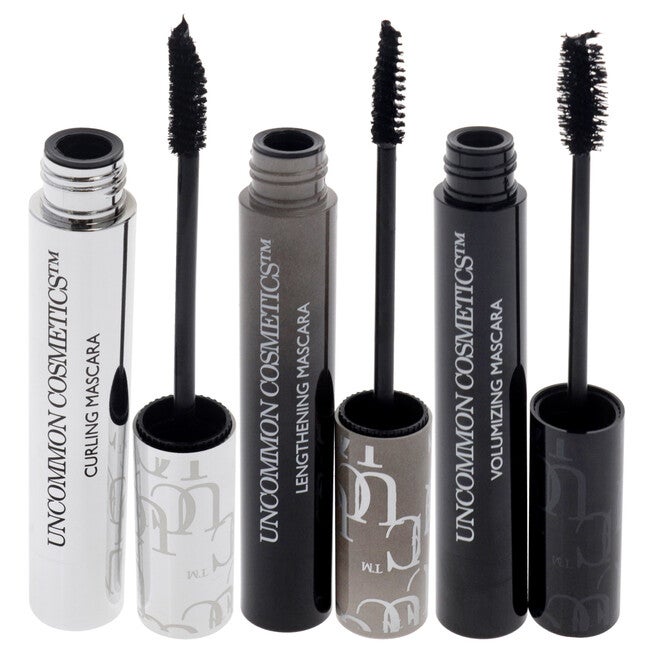 Best Of Lashes Mascara Collection Set by Uncommon Cosmetics Women - 3 Pc 0.27oz Lengthening Mascara, 0.27oz Volumizing Mascara, 0.27oz Curling Mascara, See Description, alternate image number 4