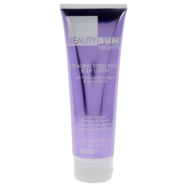 BeautyBum NightTime Anti-Aging Stress Release Body Lotion - Lavender Dream by BeautyFit for Women - 8 oz Body Lotion, See Description, hi-res image number 0