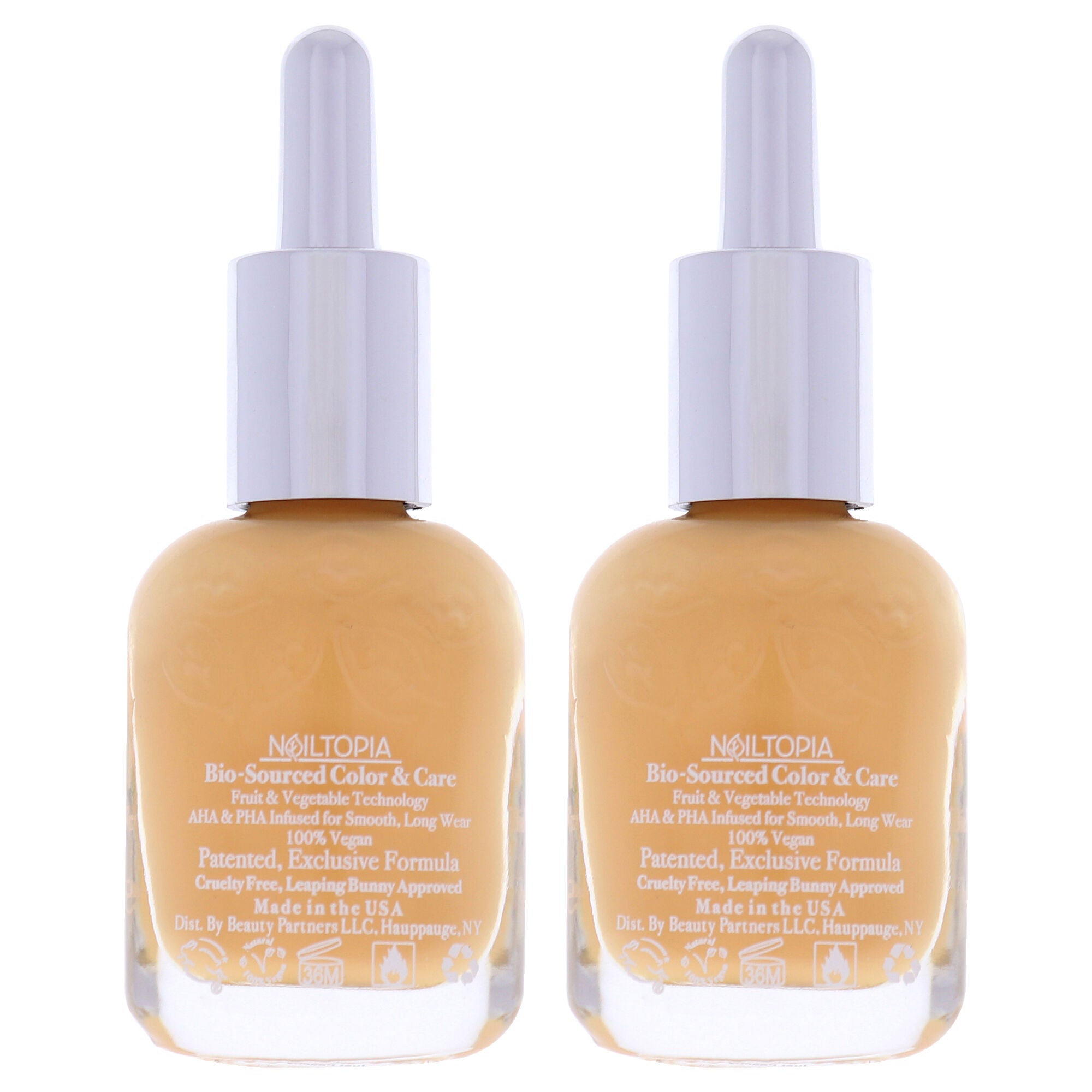 Bio-Sourced Chip Free Nail Lacquer - Just Peachy by Nailtopia for Women - 0.41 oz Nail Polish - Pack of 2, , alternate image number 3