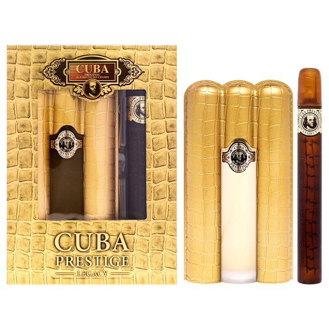 Cuba Prestige Legacy by Cuba for Men - 2 Pc Gift Set 3oz EDT Spray, 1.17oz EDT Spray, NA, hi-res image number null