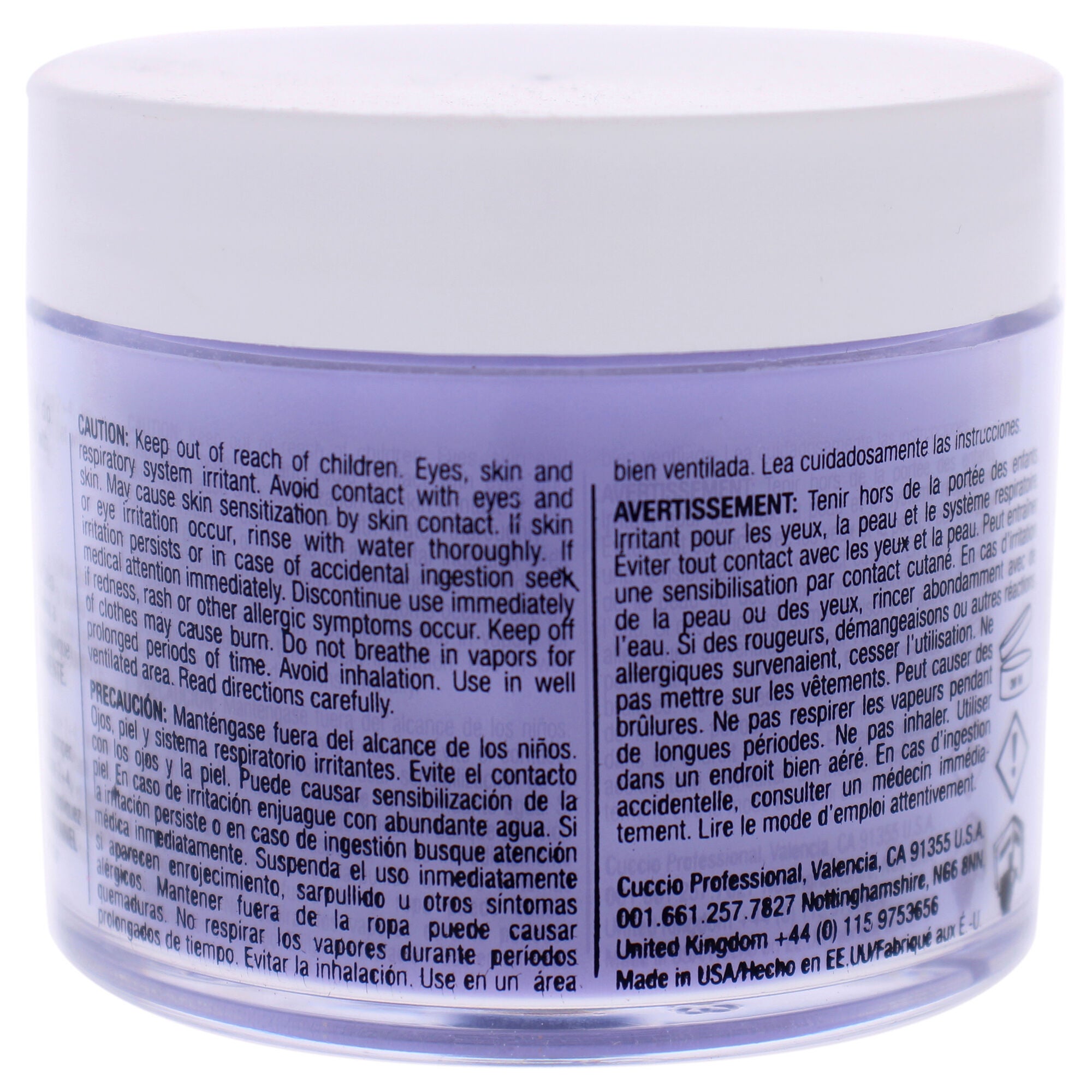 Pro Powder Polish Nail Colour Dip System - Grape Crush Deep Purple by Cuccio Colour for Women - 1.6 oz Nail Powder, See Description, alternate image number 2