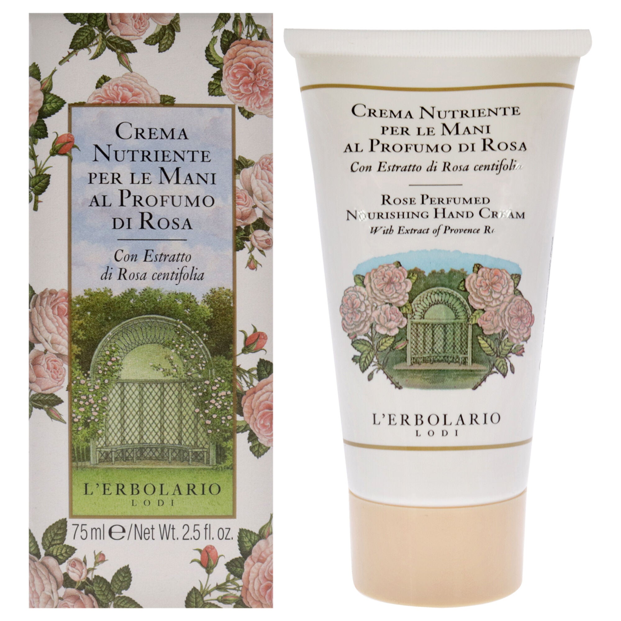 Perfumed Nourishing Hand Cream - Rose by LErbolario for Unisex - 2.5 oz Cream, See Description, hi-res image number 0