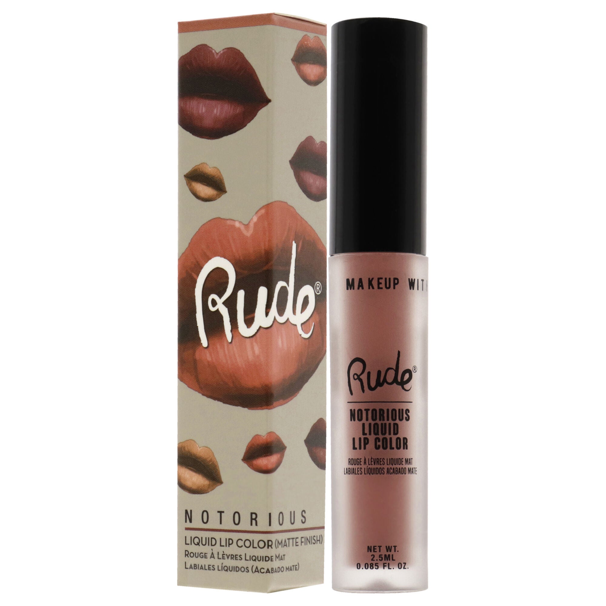 Notorious Rich Long Liquid Lip Color - Below the Belt by Rude Cosmetics for Women - 0.1 oz Lip Color, See Description, alternate image number 3