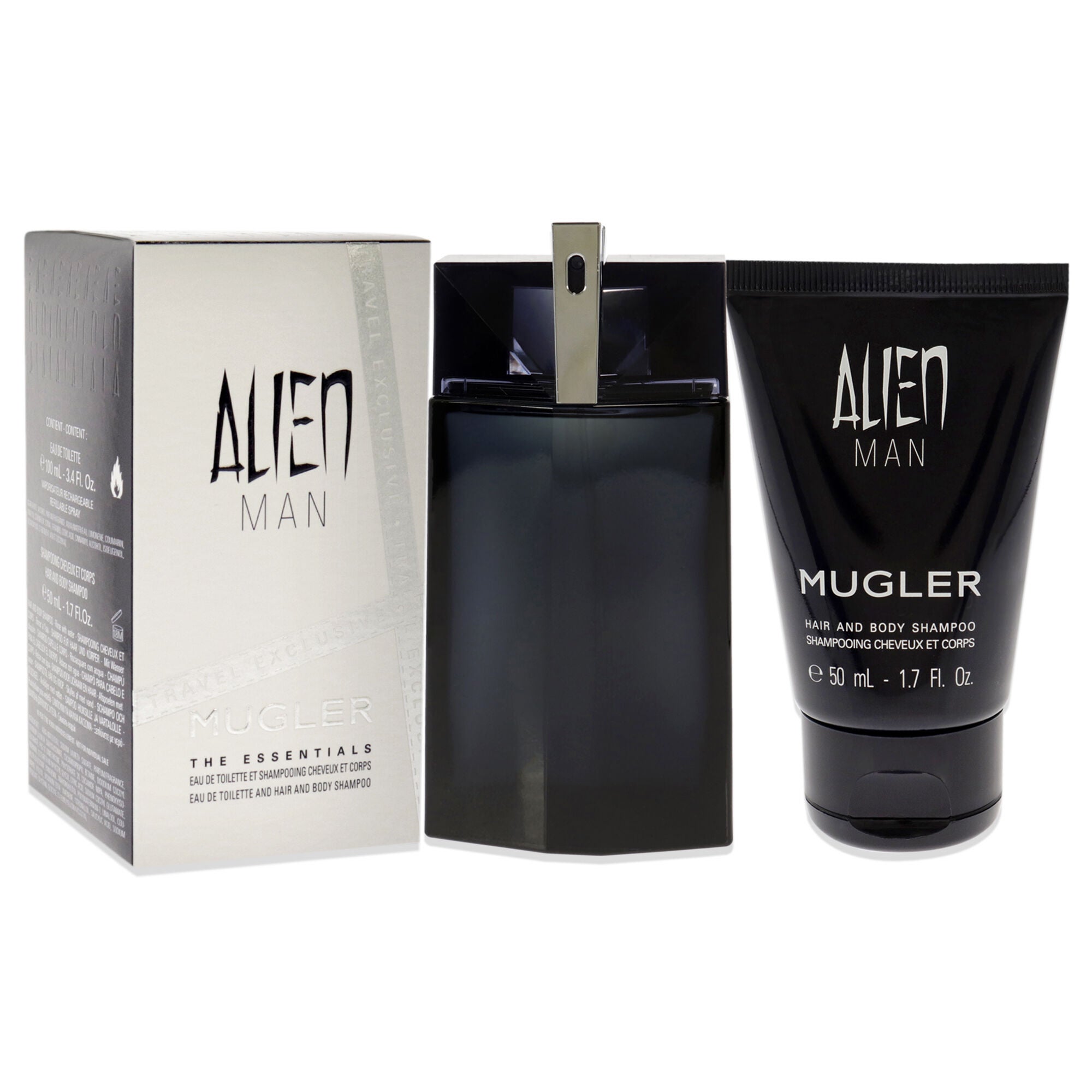 Alien Man by Thierry Mugler for Men - 2 Pc Gift Set 3.4 oz EDT Spray, 1.7oz Hair and Body Shampoo, See Description, alternate image number 2