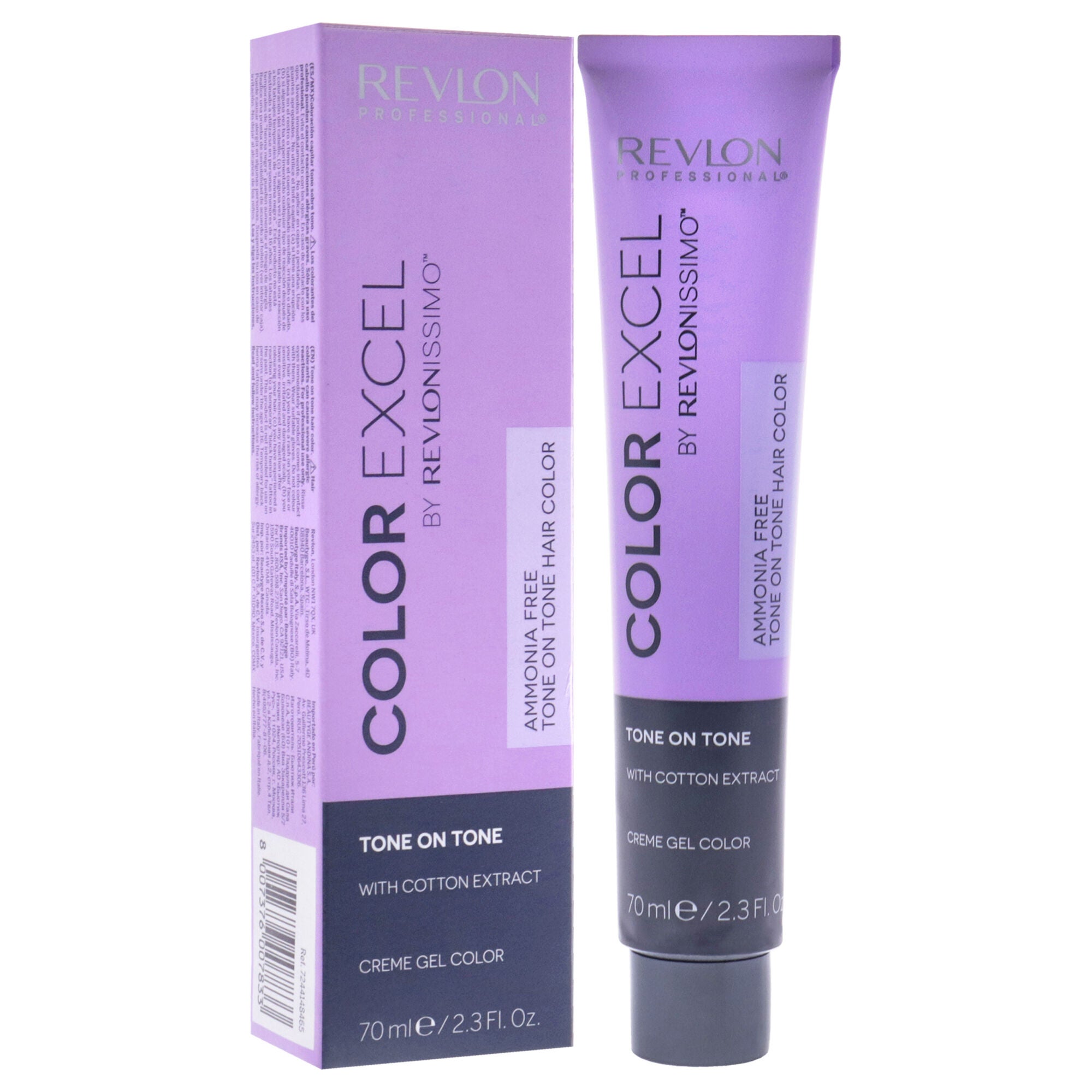 Revlonissimo Color Excel - 4.65 Medium Red Mahogany Brown by Revlon for Unisex - 2.3 oz Hair Color, See Description, alternate image number 1