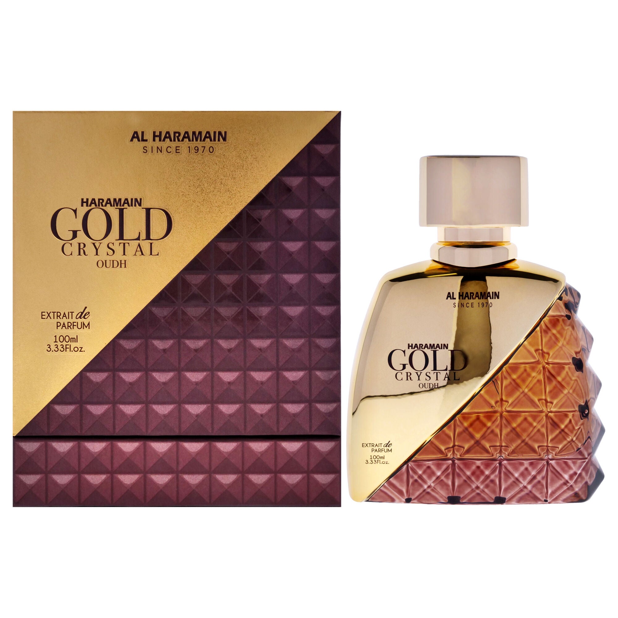 Gold Crystal Oudh by Al Haramain for Men - 3.33 oz EDP Spray, See Description, hi-res image number 0