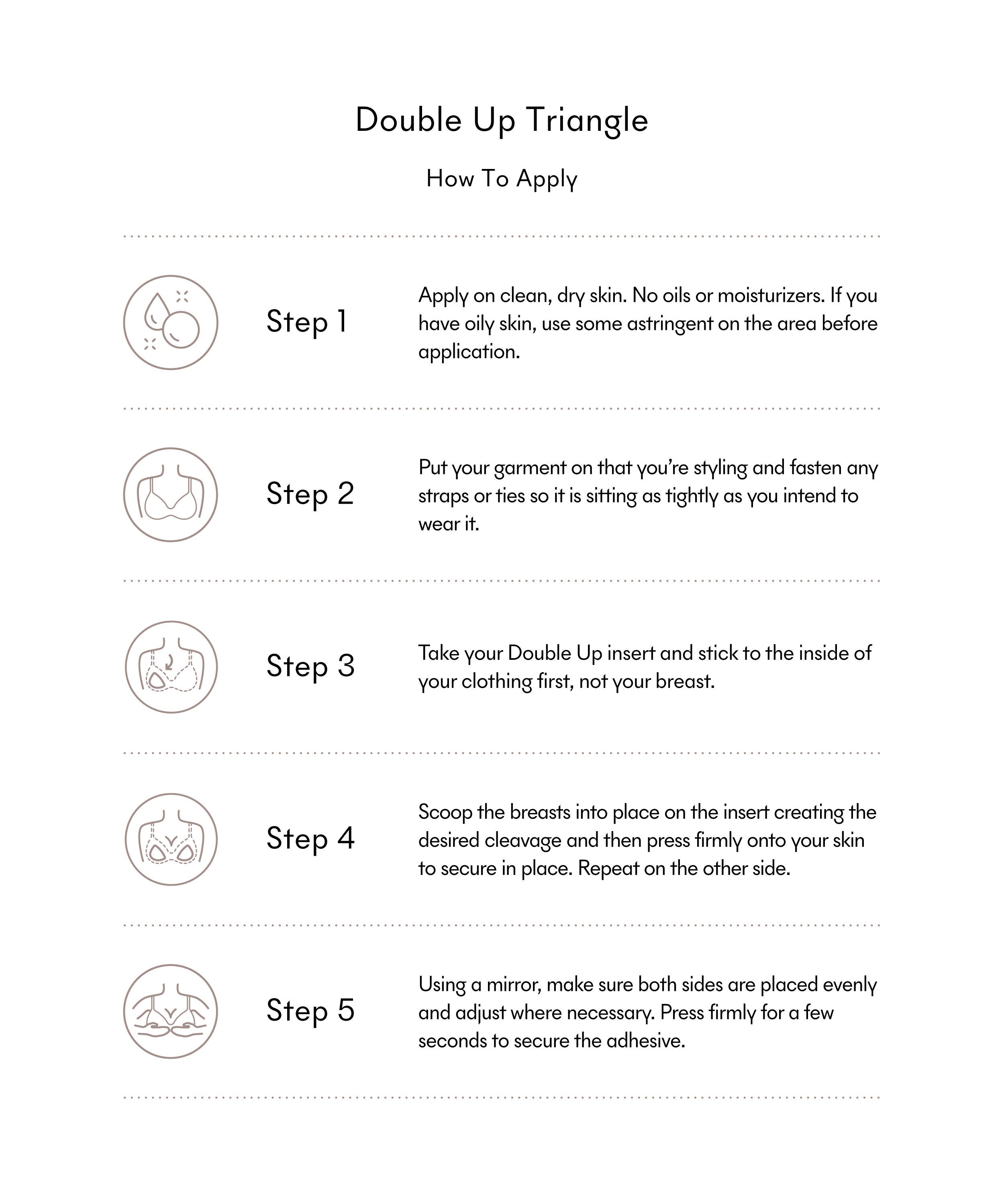 Double Up Ultra-Boost Double-Sided Adhesive Inserts (Triangle), No 5 Soft Tan / Tan, alternate image number 3