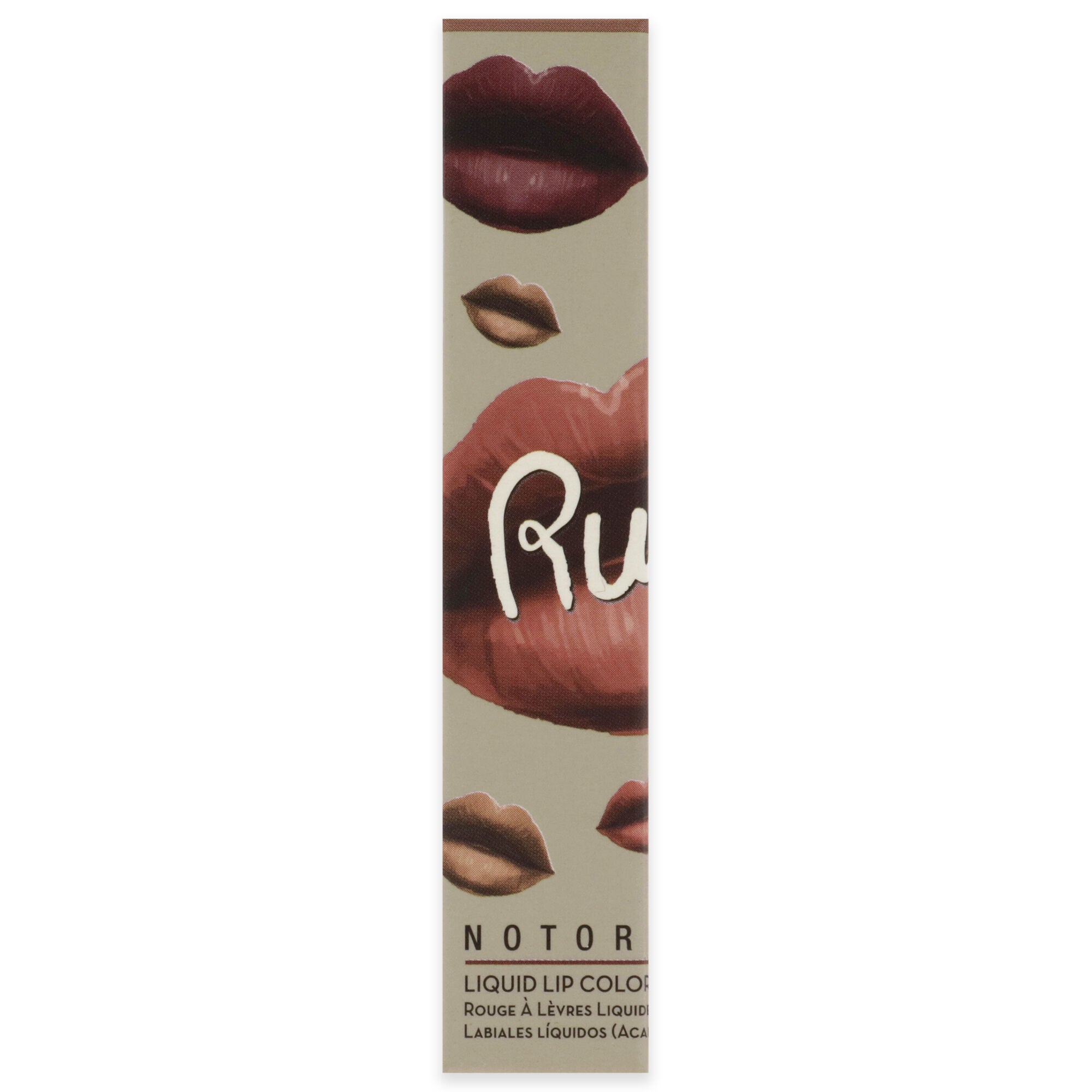 Notorious Liquid Lip Color - False Hope by Rude Cosmetics for Women - 0.1 oz Lipstick, Brown, alternate image number 3