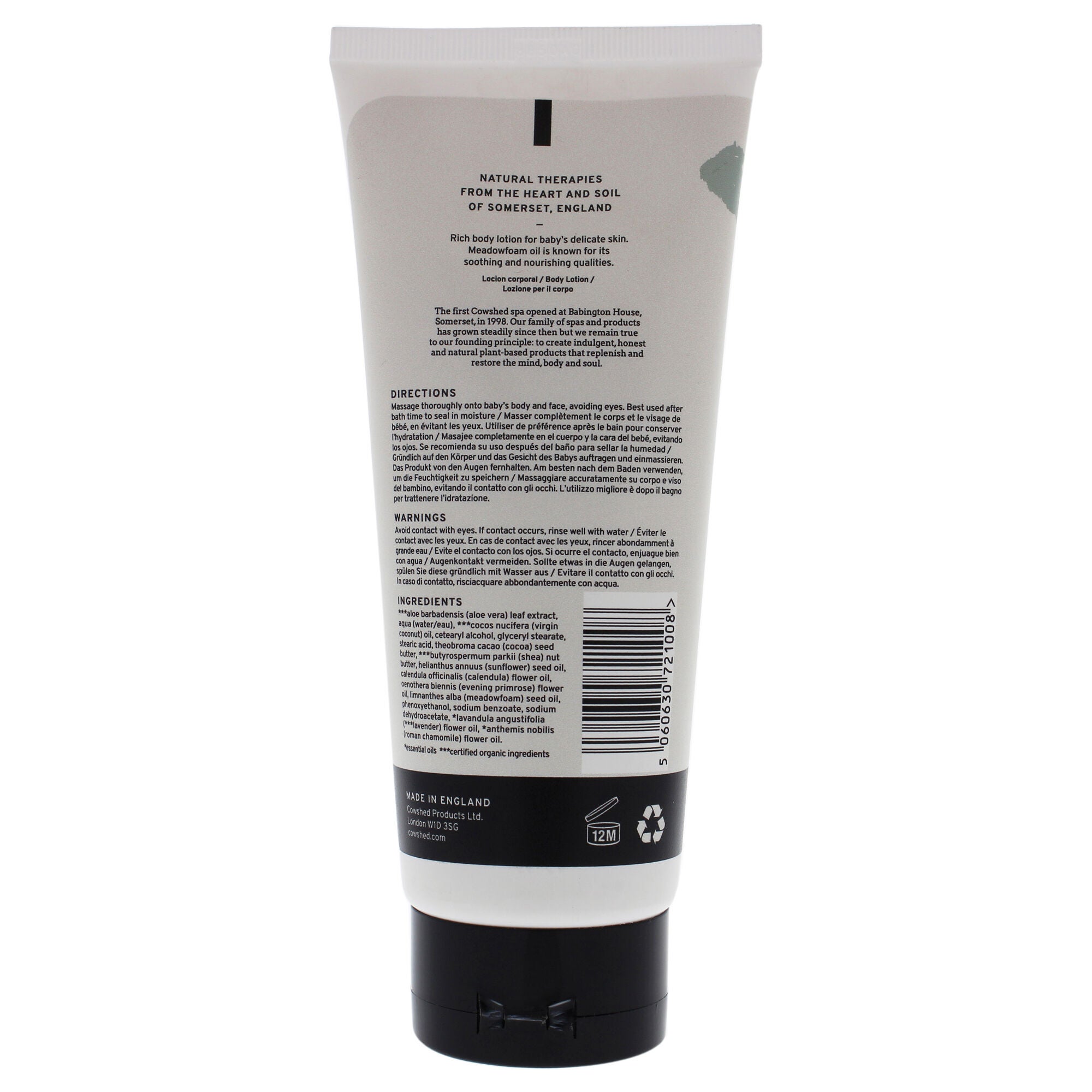 Baby Milky Body Lotion by Cowshed for Unisex - 6.76 oz Body Lotion, See Description, alternate image number 1