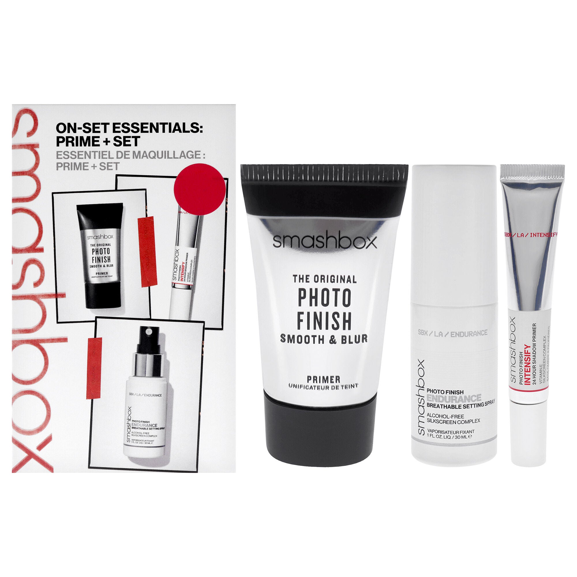 On-Set Essentials Primer Plus Set by SmashBox for Women - 3 Pc Gift Set, See Description, hi-res image number 0