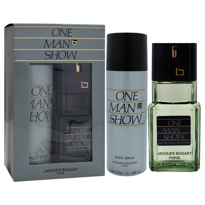 One Man Show by Jacques Bogart for Men - 2 Pc Gift Set 3.3oz EDT Spray, 6.6oz Body Spray, See Description, alternate image number 1