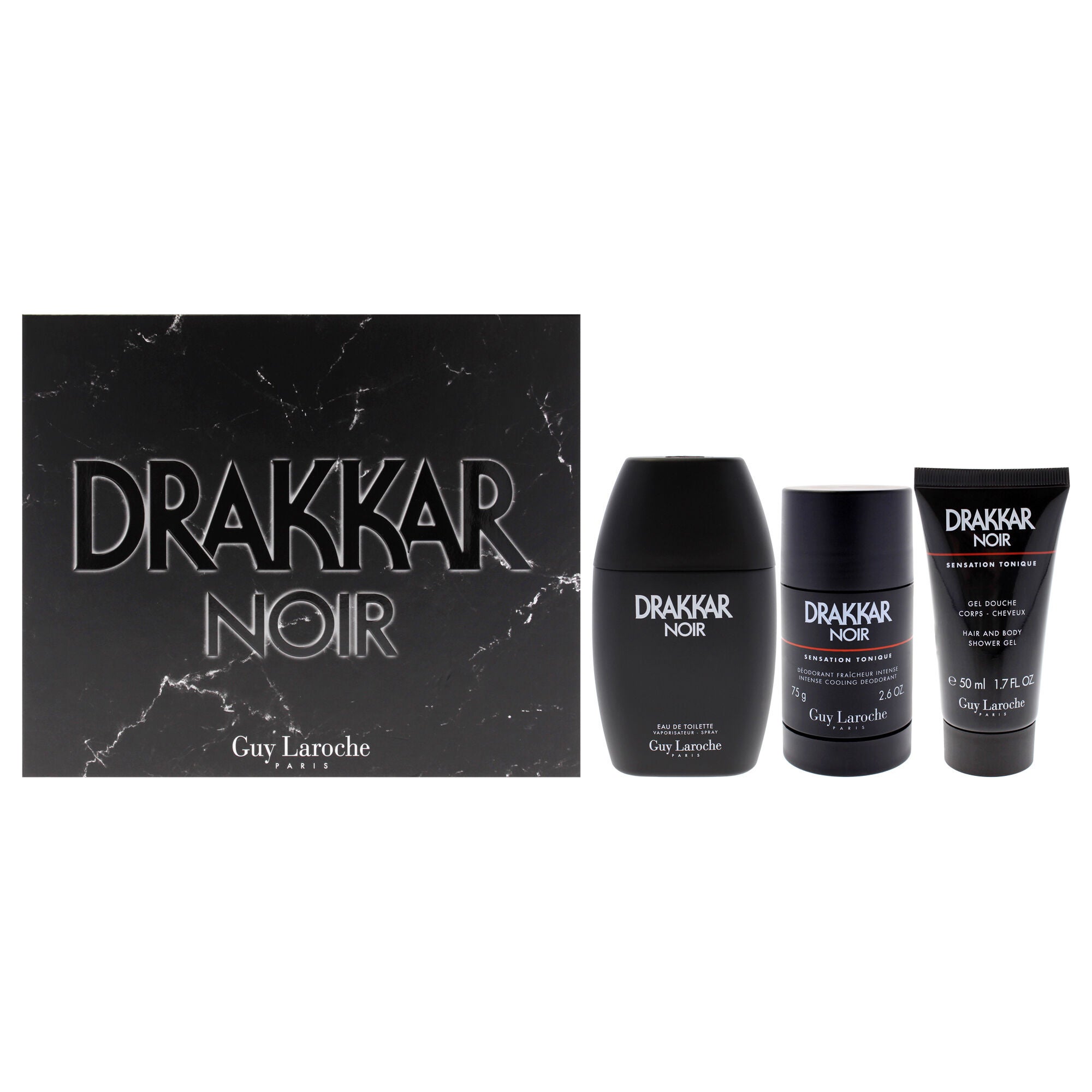Men's Perfume Set Guy Laroche DRAKKAR NOIR EDT 3 Pieces main image 1