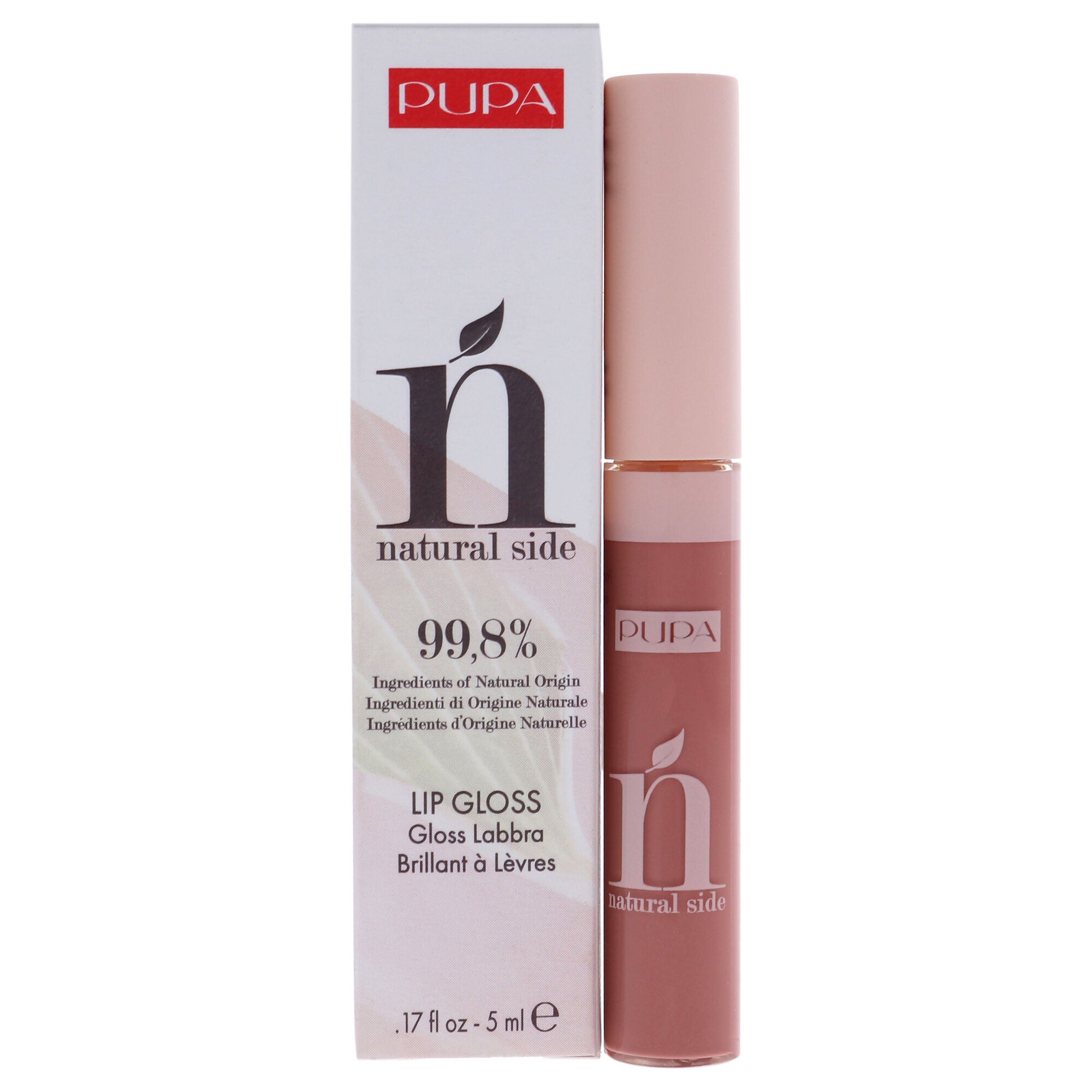 Natural Side Lip Gloss - 002 Majestic Nude by Pupa Milano for Women - 0.17 oz Lip Gloss, See Description, hi-res image number 0