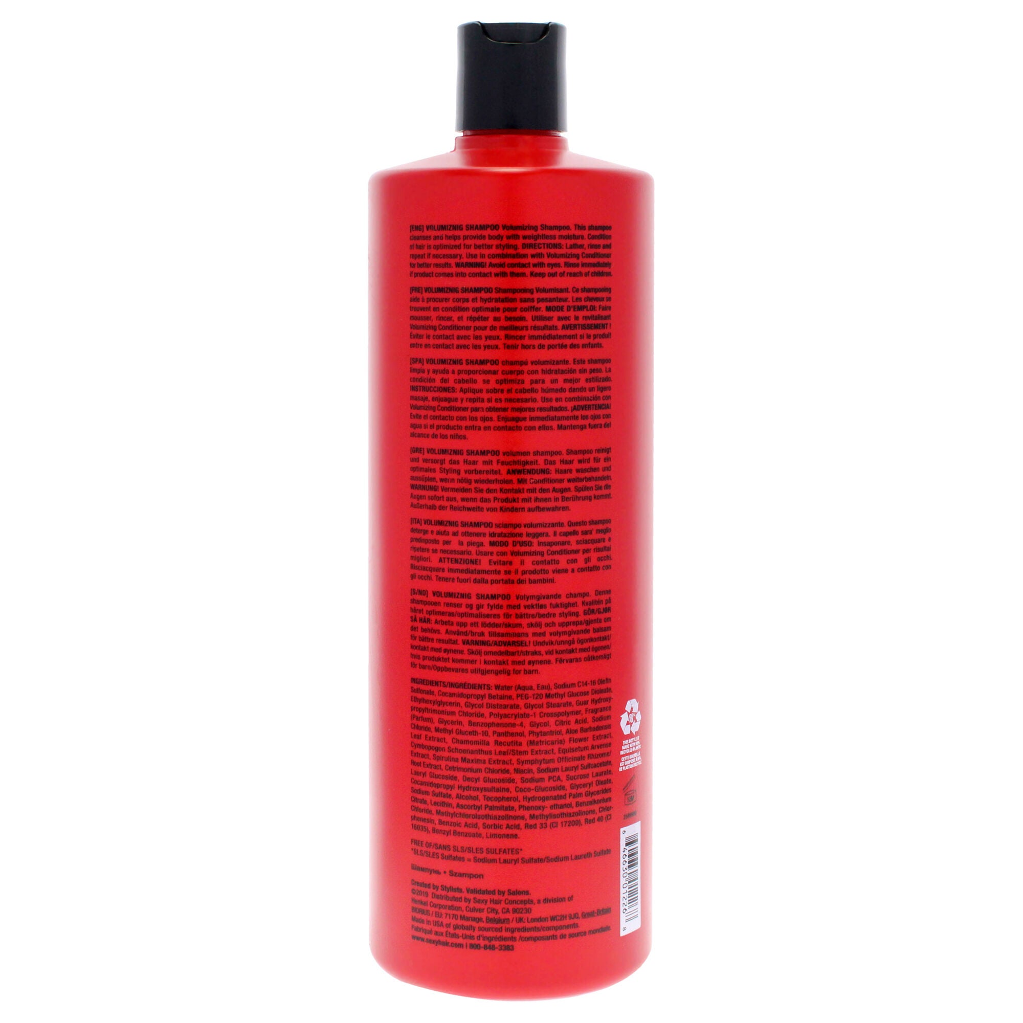 Big Sexy Hair Volumizing Shampoo by Sexy Hair for Unisex - 33.8 oz Shampoo, See Description, alternate image number 1