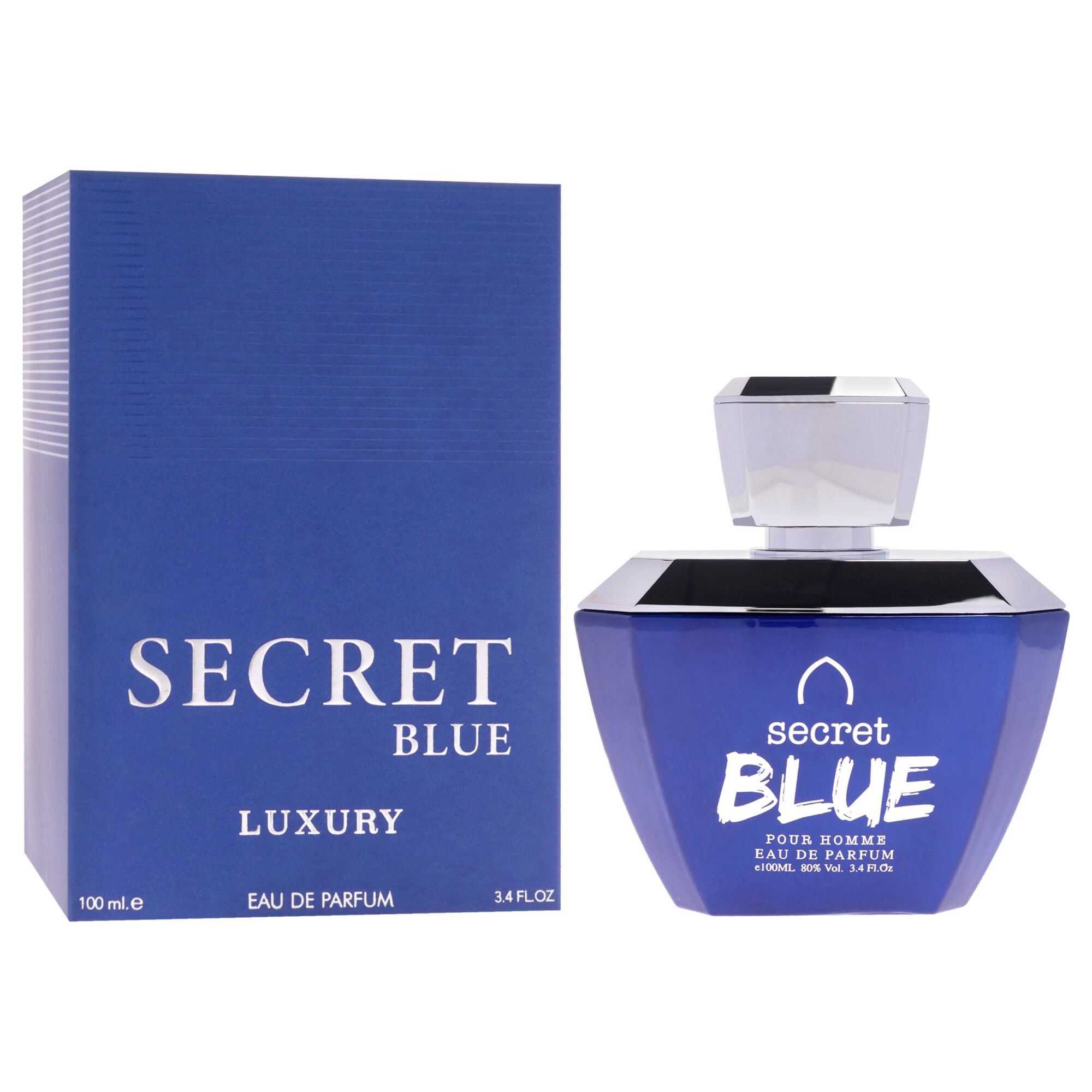 Luxury Collection - Secret Blue by Khalis for Men - 3.4 oz EDP Spray, Clear, alternate image number 2