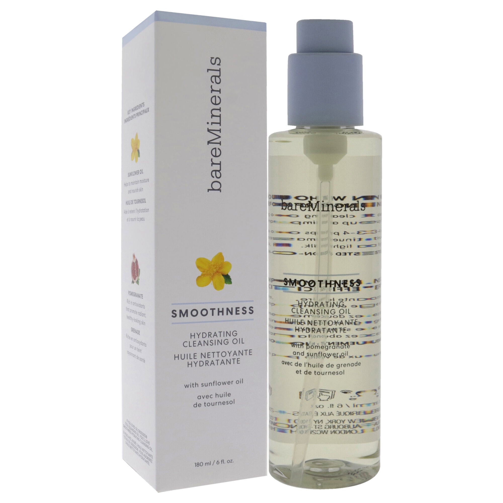 Smoothness Hydrating Cleansing Oil by bareMinerals for Unisex - 6 oz Cleanser, , alternate image number 3