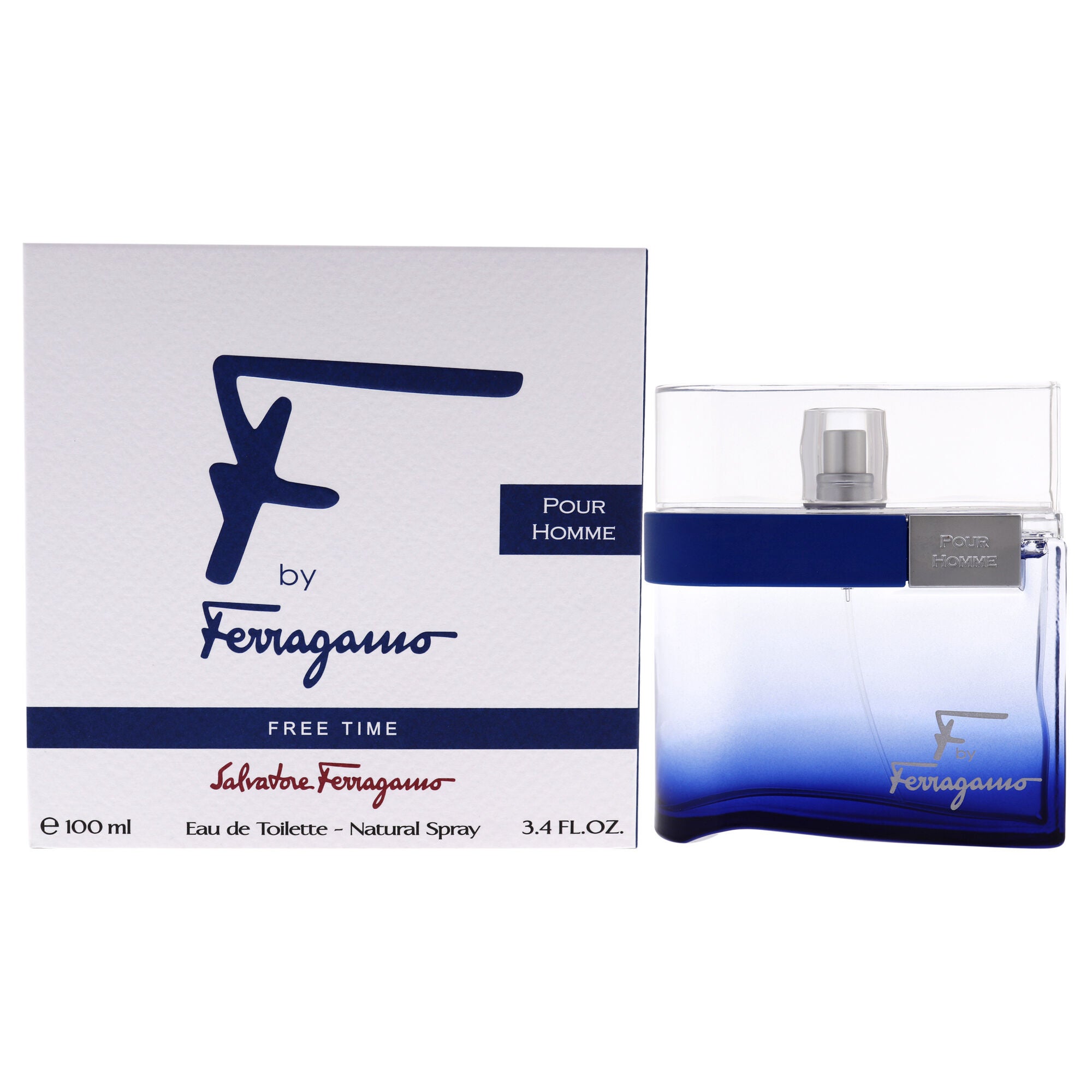 F by Ferragamo Free Time by Salvatore Ferragamo for Men - 3.4 oz EDT Spray, See Description, hi-res image number 0