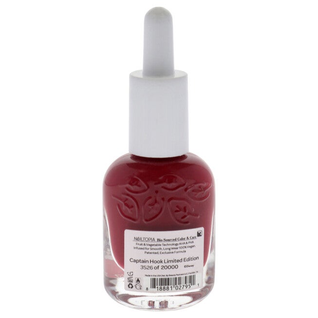 Bio-Sourced Nail Lacquer Disney Collection - Captain Hook Limited Edition by Nailtopia for Women - 0.41 oz Nail Polish, See Description, alternate image number 2