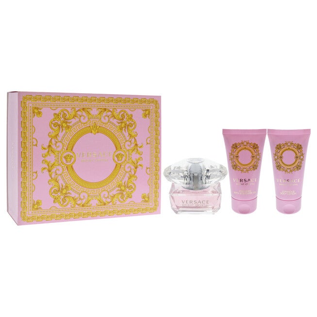 Versace Bright Crystal by Versace for Women - 3 Pc Gift Set 1.7oz EDT Spray, 1.7oz Perfumed Bath and Shower Gel, 1.7oz Body Lotion, NA, alternate image number null