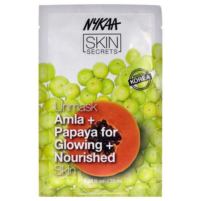 Skin Secrets Sheet Mask - Amla and Papaya by Nykaa Naturals for Women - 1 Pc Mask, See Description, hi-res image number 0