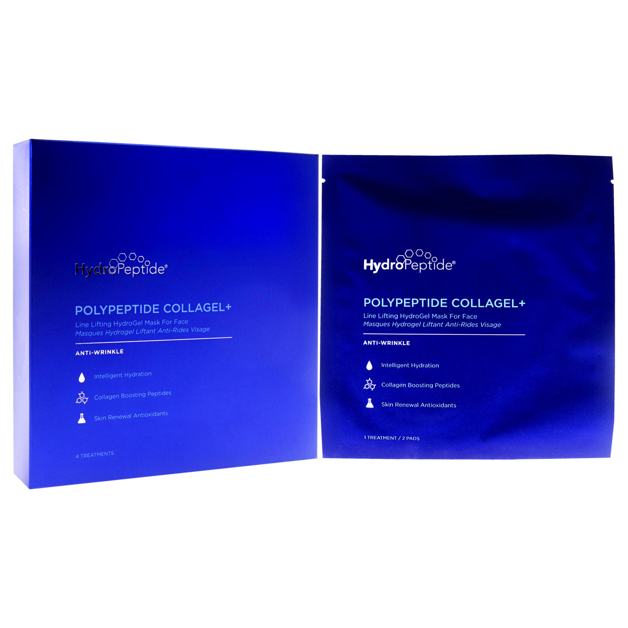 Polypeptide Collagel Plus Line Lifting Hydrogel Mask For Face by Hydropeptide for Unisex - 4 Pc Treatment, , alternate image number 7
