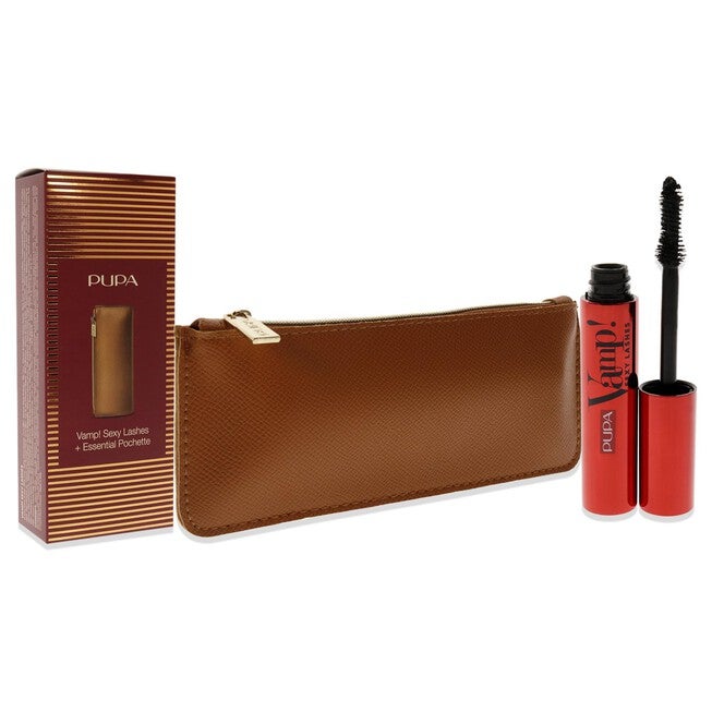 Vamp! Sexy Lashes Kit by Pupa Milano for Women - 2 Pc 0.40oz Vamp! Sexy Lashes Mascara - 011 Black, Bag, See Description, alternate image number 1