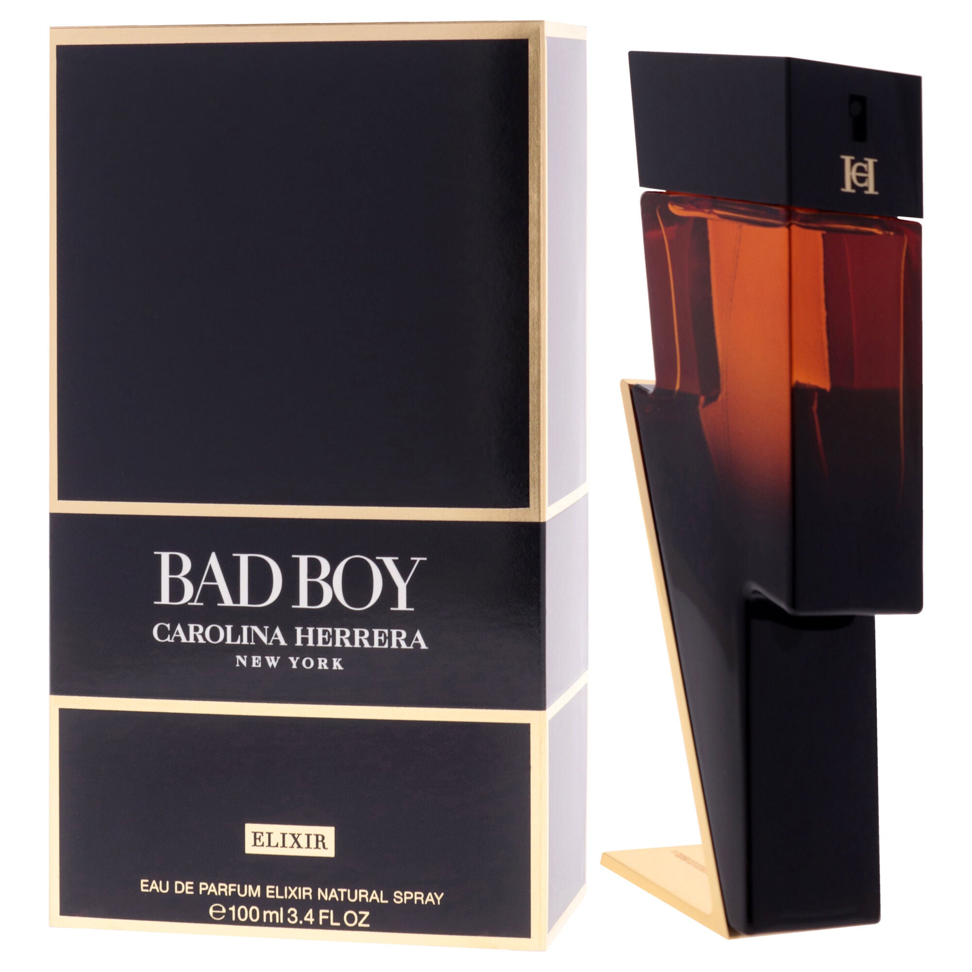 Bad Boy Elixir by Carolina Herrera for Men - 3.4 oz EDP Spray, Clear, alternate image number 3