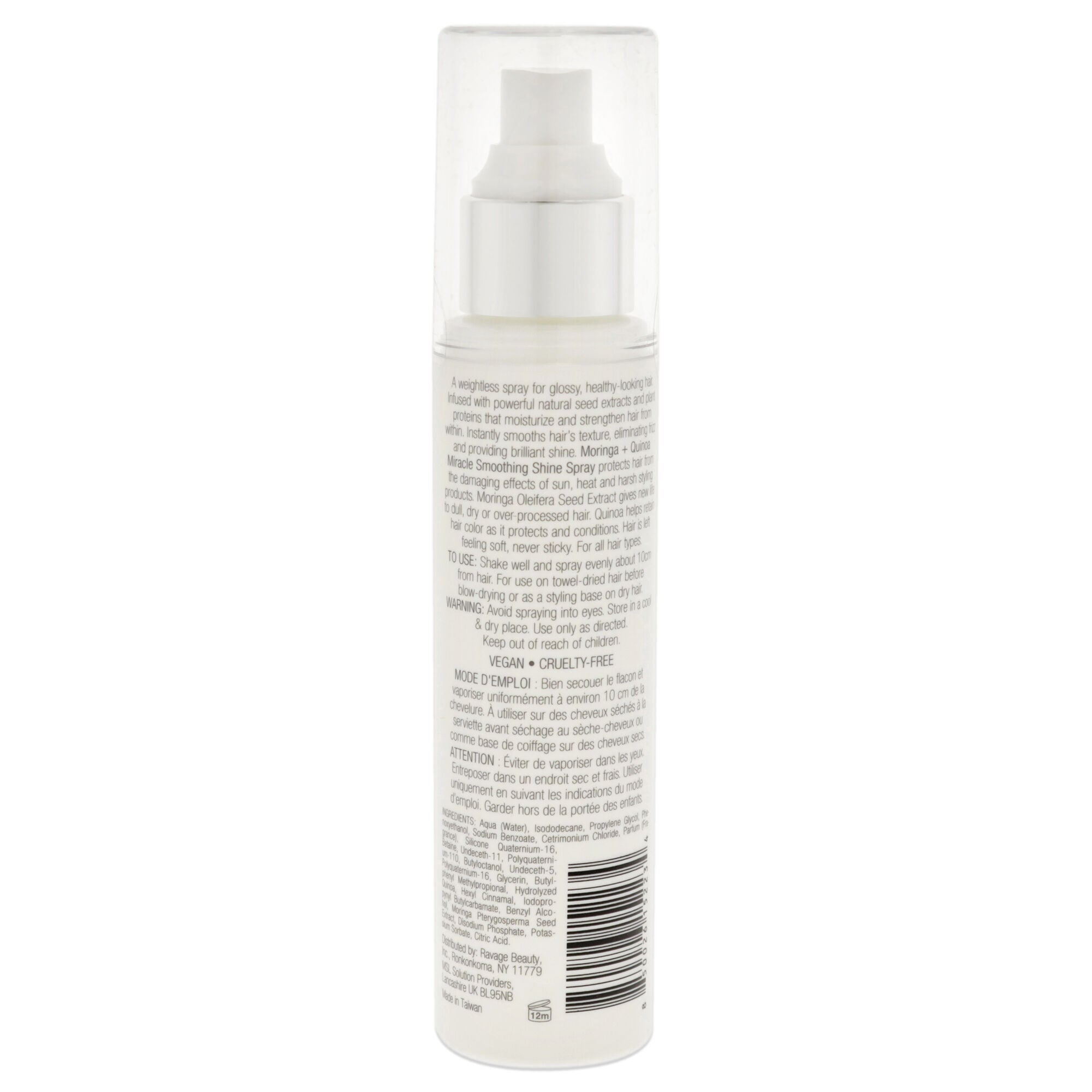 Moringa Plus Quinoa Miracle Smoothing Shine Spray by e.fek.tiv for Unisex - 3.95 oz Hair Spray, , alternate image number 4