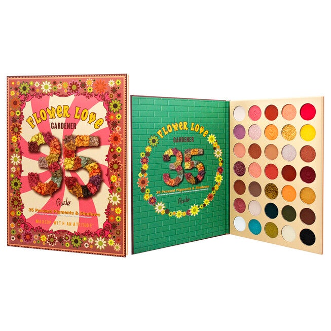 Flower Love 35 Eyeshadows Palette - Gardener by Rude Cosmetics for Women - 1.34 oz Eye Shadow, See Description, alternate image number 3