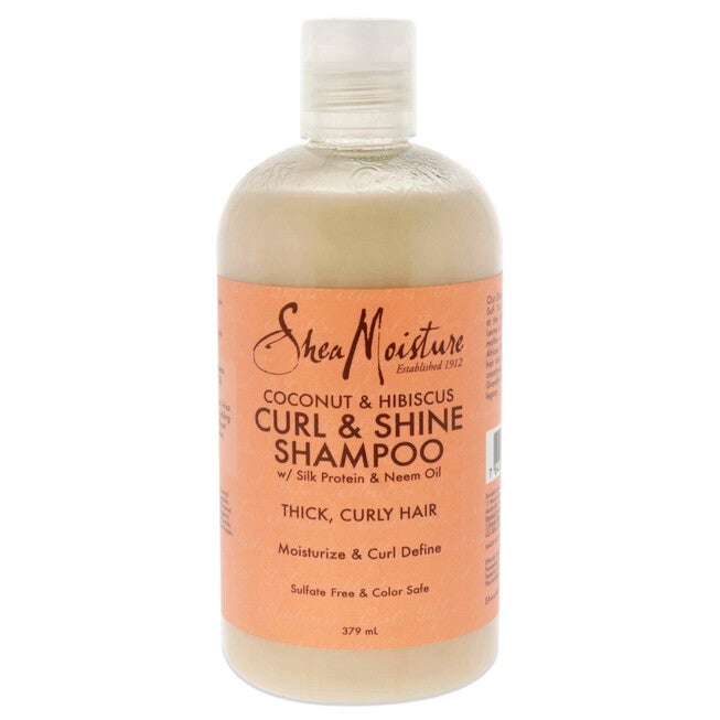 Coconut Hibiscus Curl and Shine Shampoo by Shea Moisture for Unisex - 13 oz Shampoo, See Description, hi-res image number 0