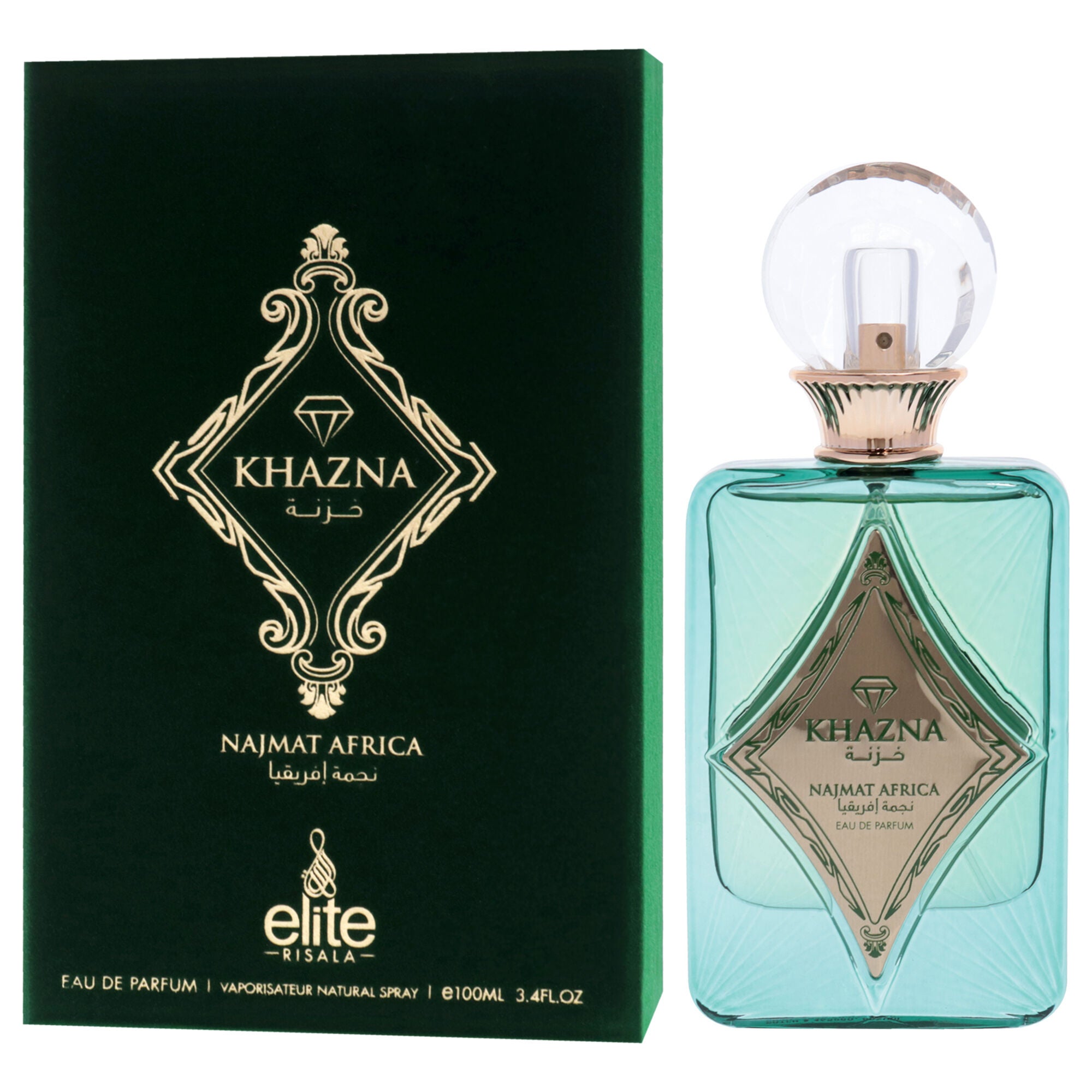 Elite - Khazna Najmat Africa by Risala for Unisex - 3.4 oz EDP Spray, Clear, alternate image number 3
