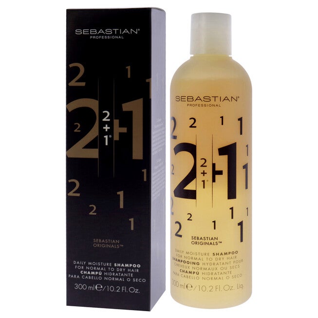 2 Plus 1 Daily Moisture Shampoo by Sebastian for Unisex - 10.2 oz Shampoo, See Description, alternate image number 3