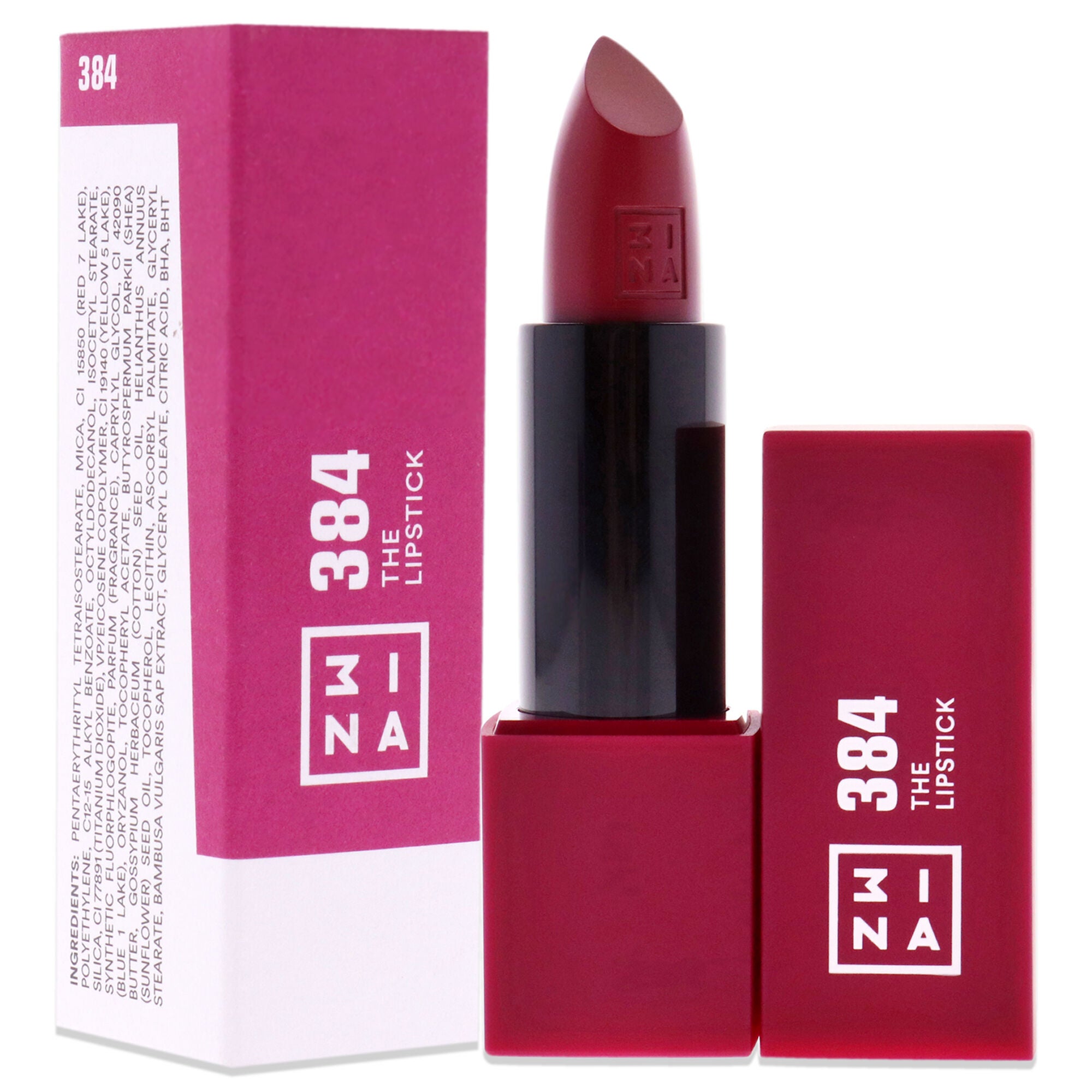 The Lipstick - 384 Dark Raspberry by 3INA for Women - 0.16 oz Lipstick, , alternate image number 6