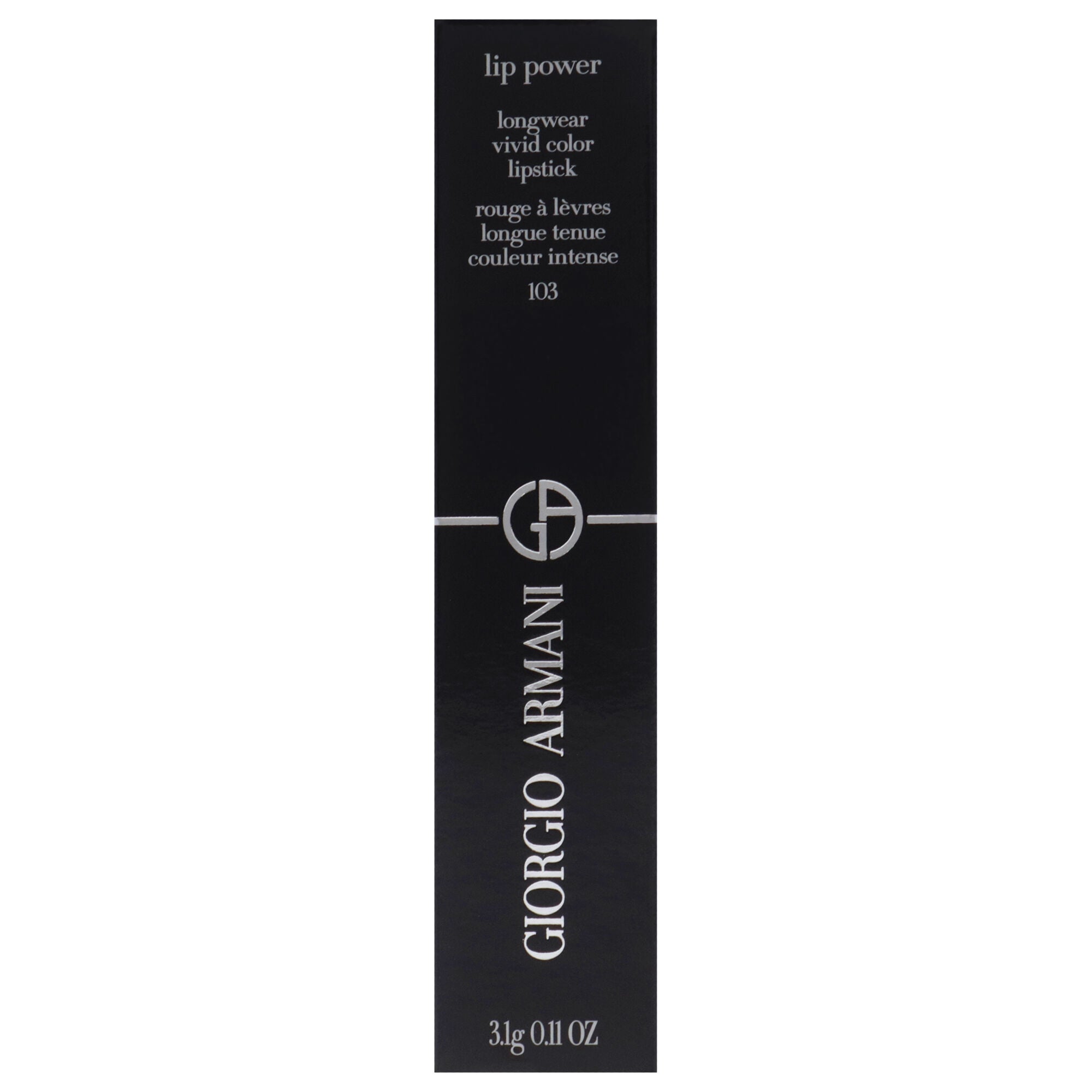 Lip Power Longwear Vivid Color Lipstick - 103 Pinky Peach by Giorgio Armani for Women - 0.11 oz Lipstick, Pink, alternate image number 3