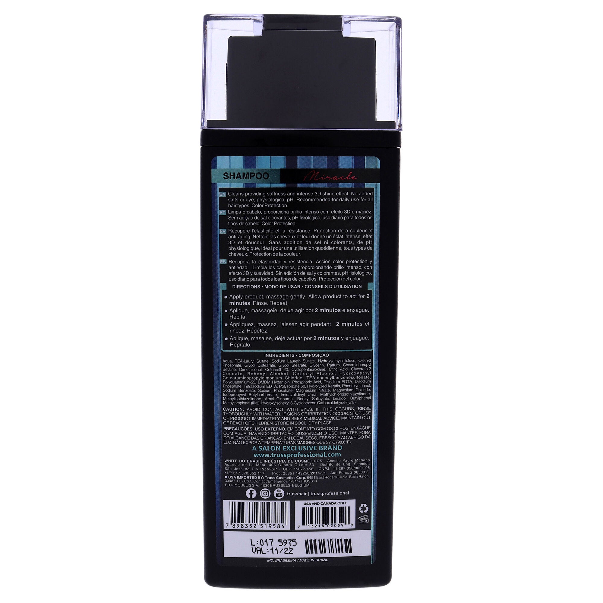 Miracle Shampoo by Truss for Unisex - 10.14 oz Shampoo, , alternate image number 4